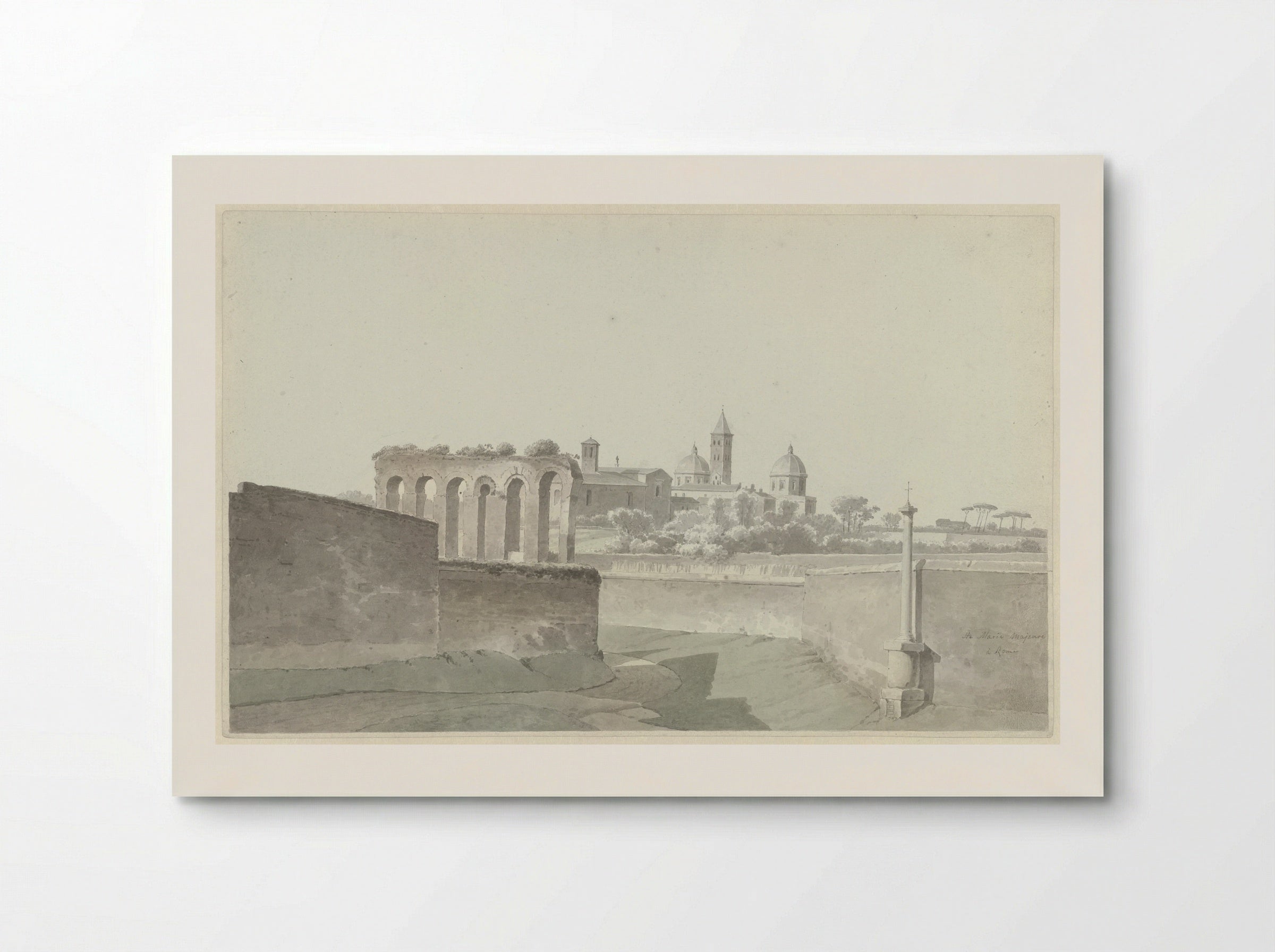 De basiliek van Santa Maria Maggiore in Rome - Josephus Augustus Knip - Poster