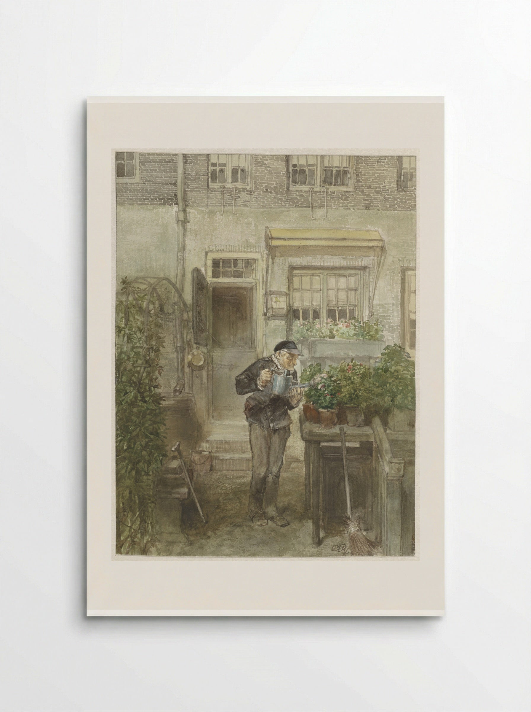 De bloemenliefhebber - Charles Rochussen - Poster