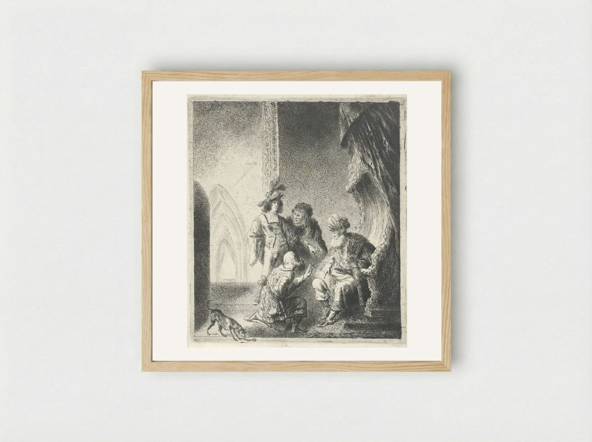De boodschapper (The Messenger) - Pieter Rottermondt - Framed Print Wood
