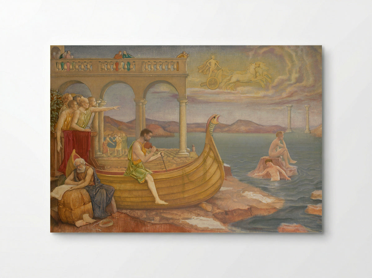 De bouw van het schip 'Argo' - Antoon Derkinderen - Poster