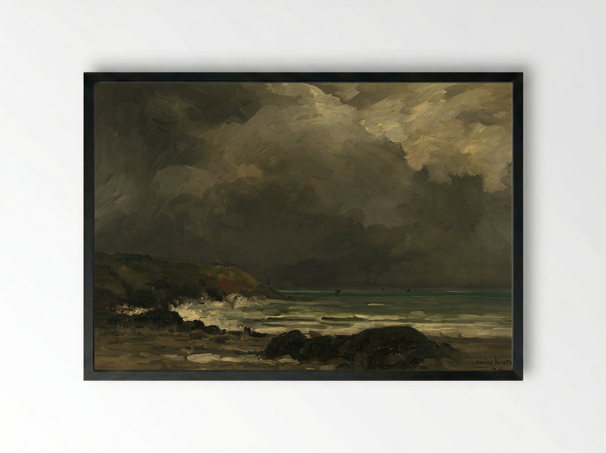 De branding - Émile Adélard Breton - Framed Print Black