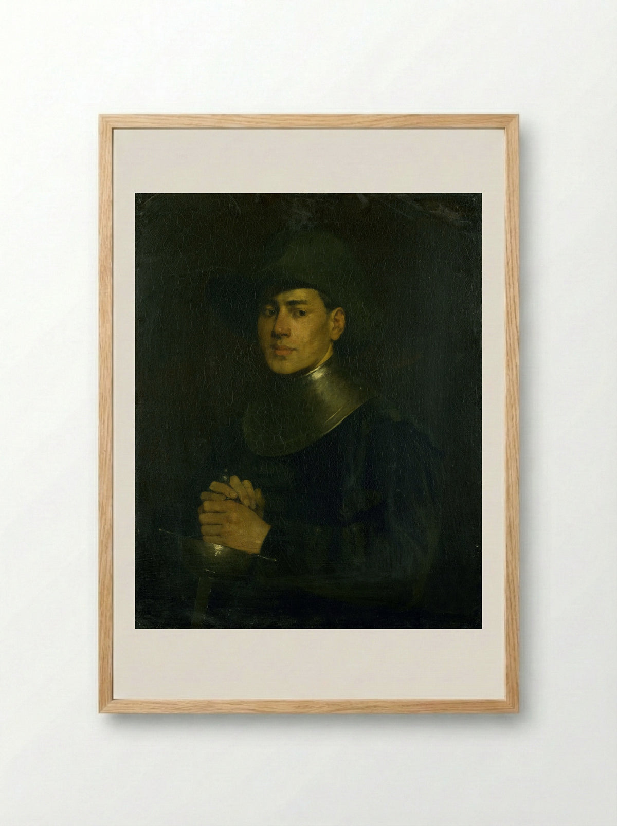 De cavalier - Louis Mettling - Framed Print Wood