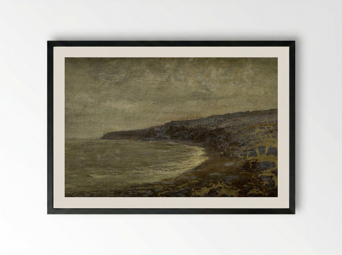 De eenzame baai - Arthur Hawksley - Framed Print Black