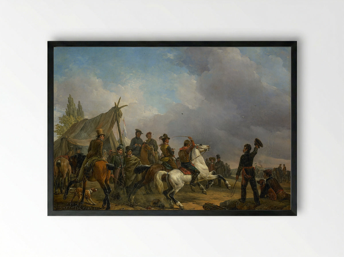 De harddraverij - Joseph Moerenhout - Framed Print Black