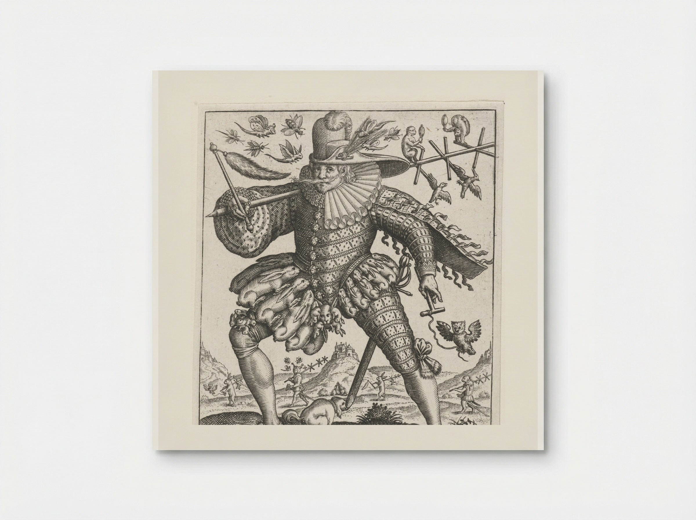 De hazenjager (The Hare Hunter) - Johann Theodor de Bry - Poster
