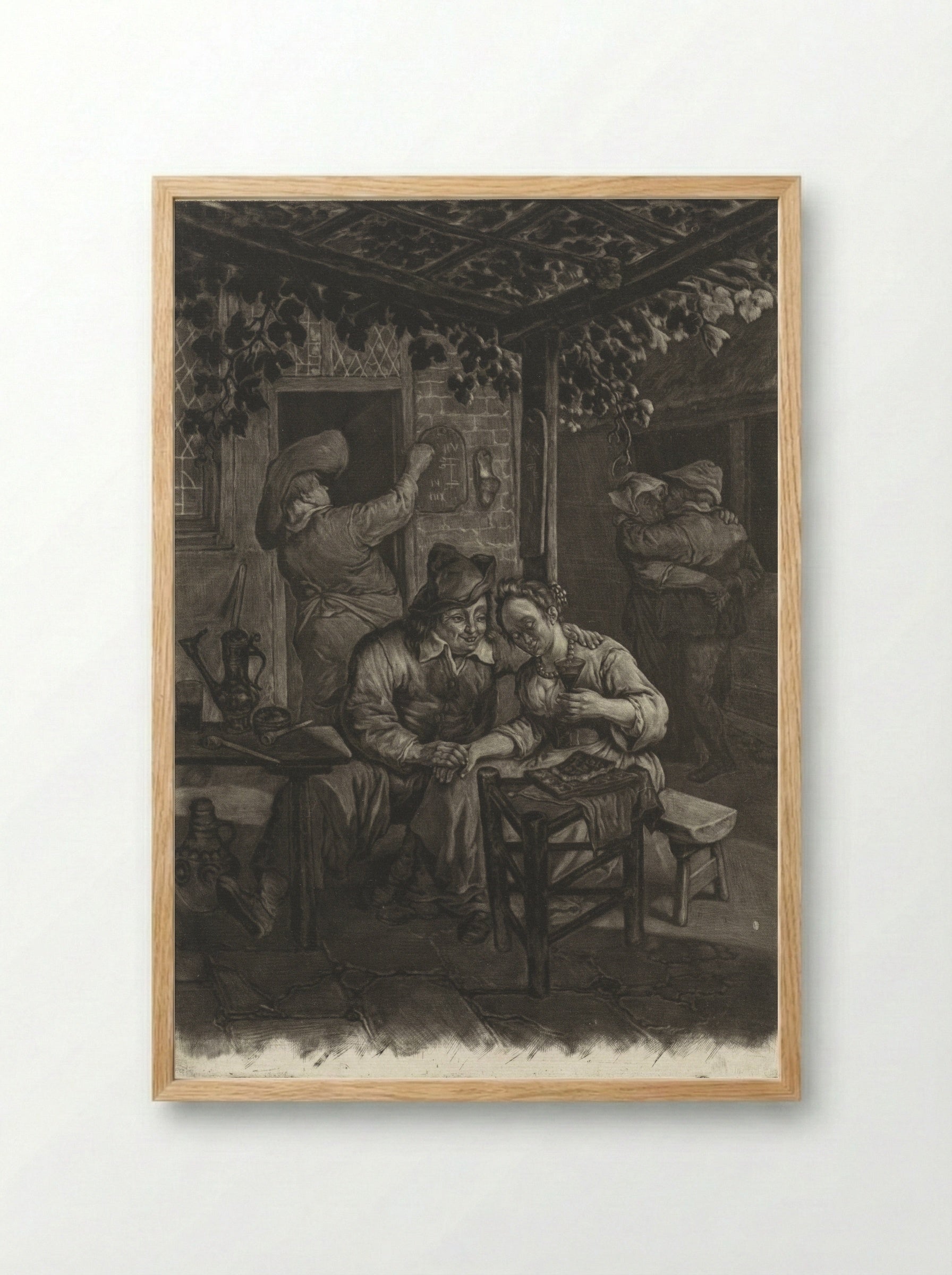 De jeugd (Youth) - Cornelis Dusart - Framed Print Wood