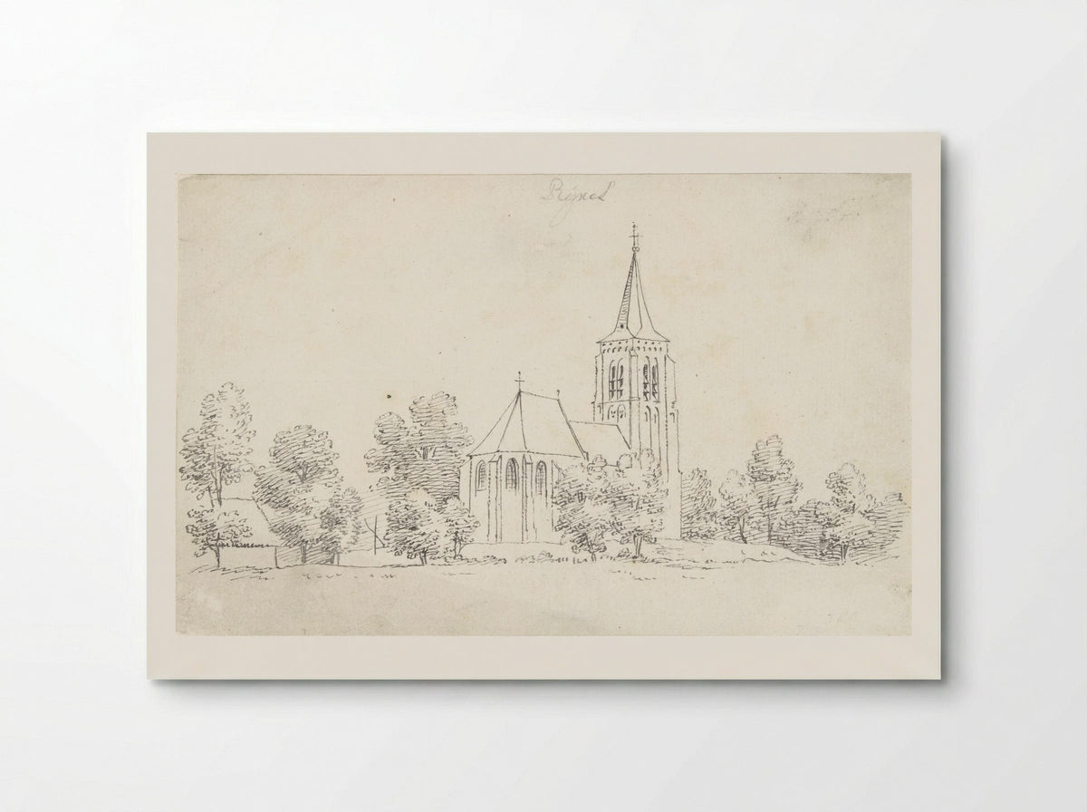 De kerk te Rixtel - Cornelis Pronk - Poster