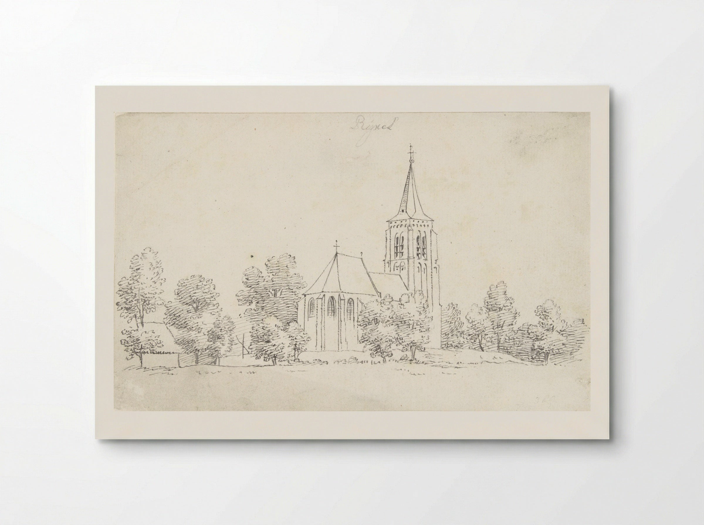 De kerk te Rixtel - Cornelis Pronk - Poster