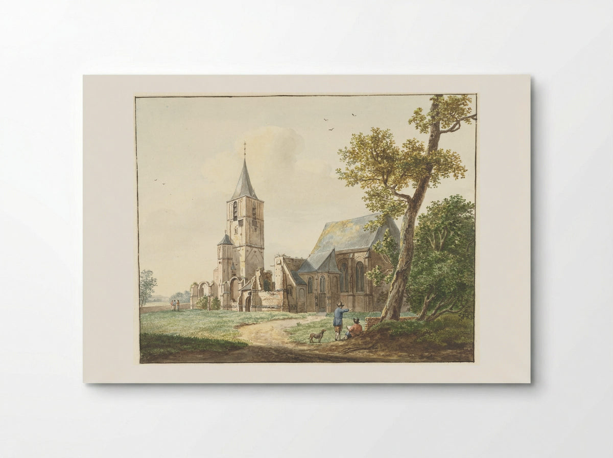 De kerk te Warmond - Pieter Gerardus van Os - Poster