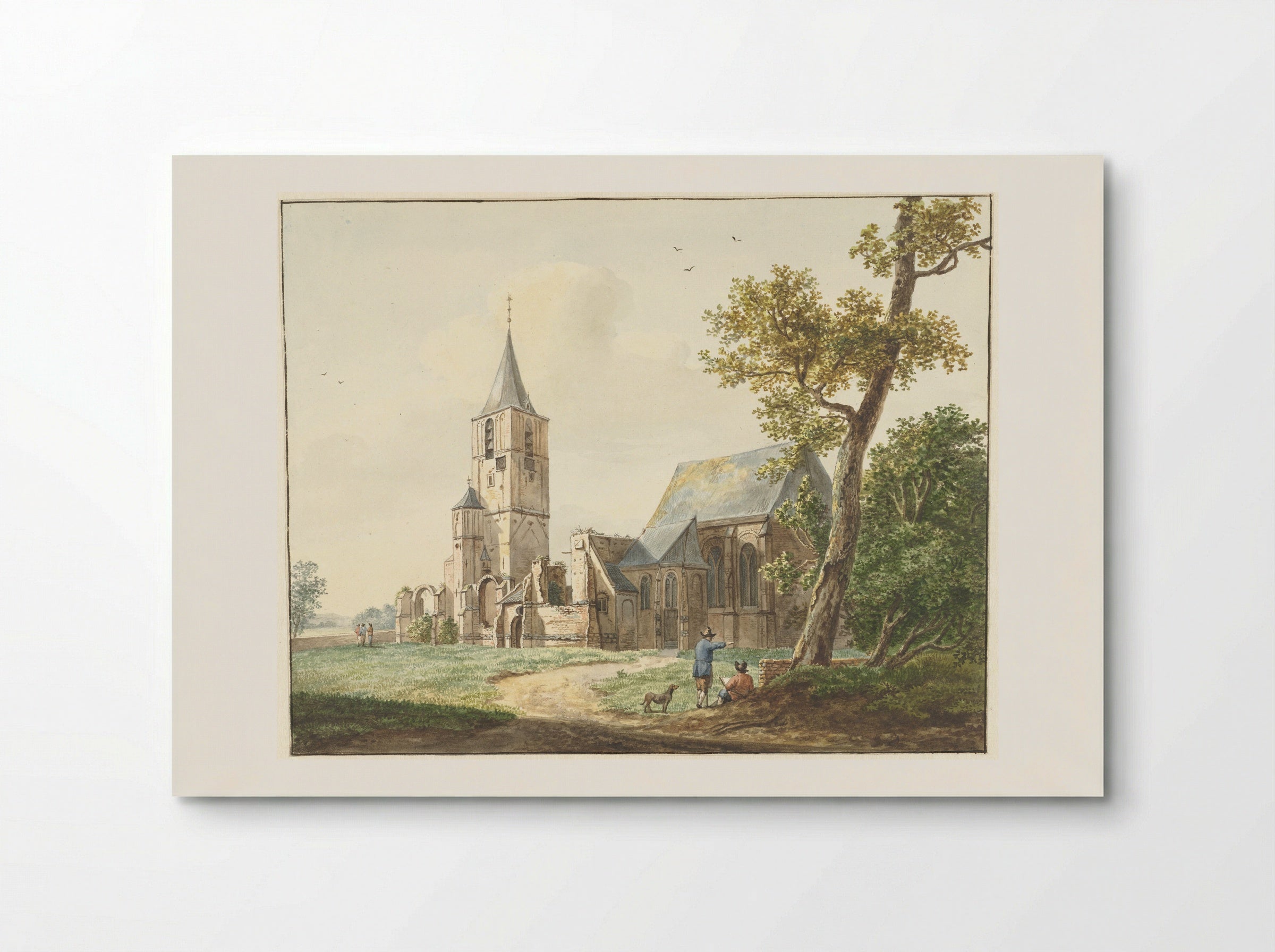 De kerk te Warmond - Pieter Gerardus van Os - Poster