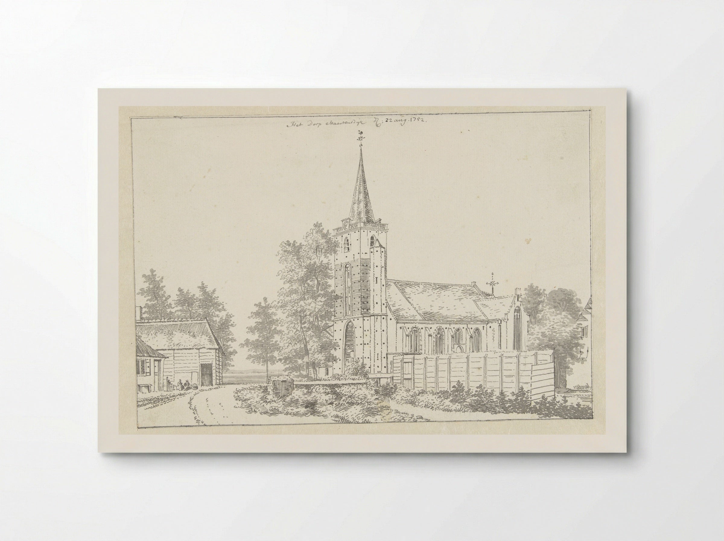 De kerk van Maartensdijk - Jan de Beijer - Poster