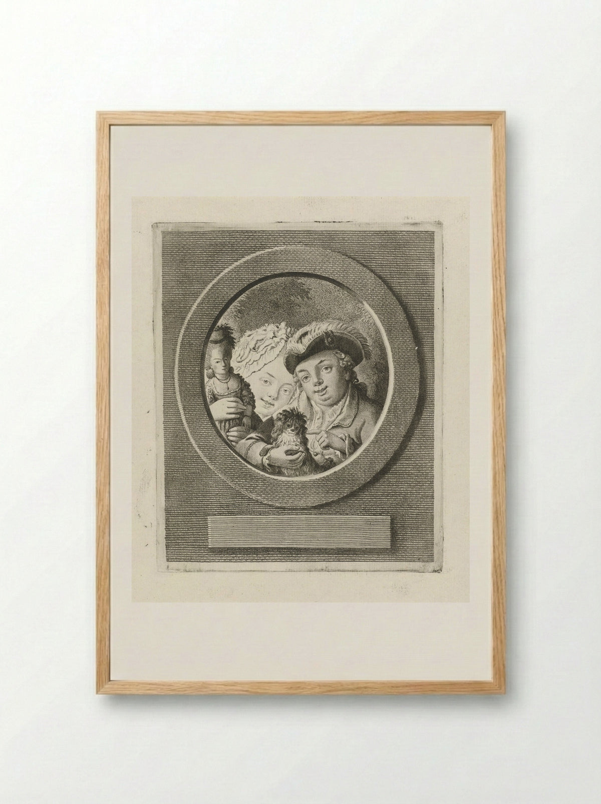 De kinderen van meneer Neccair - Theodorus de Roode - Framed Print Wood
