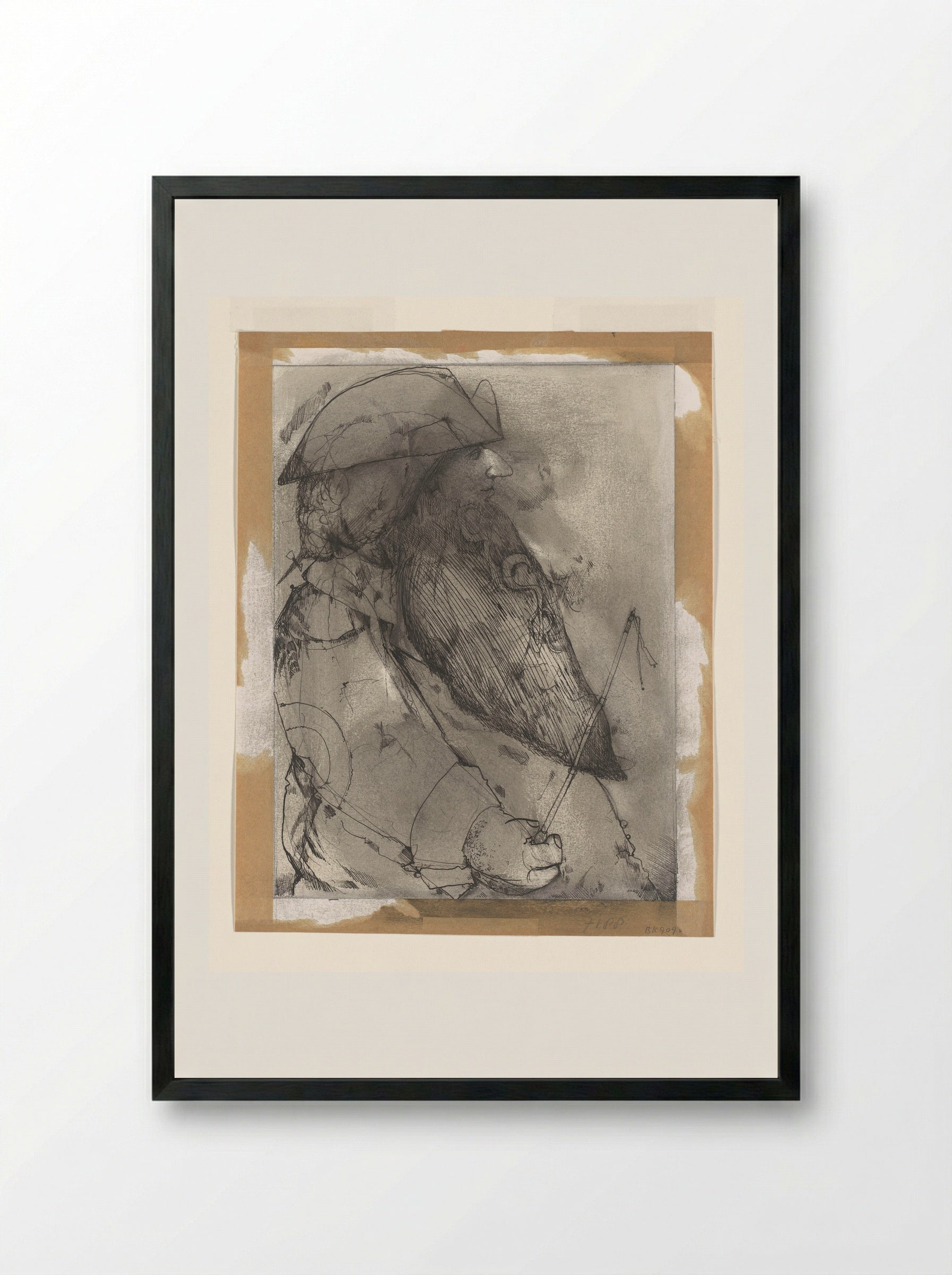 De koetsier - Dirkje Kuik - Framed Print Black