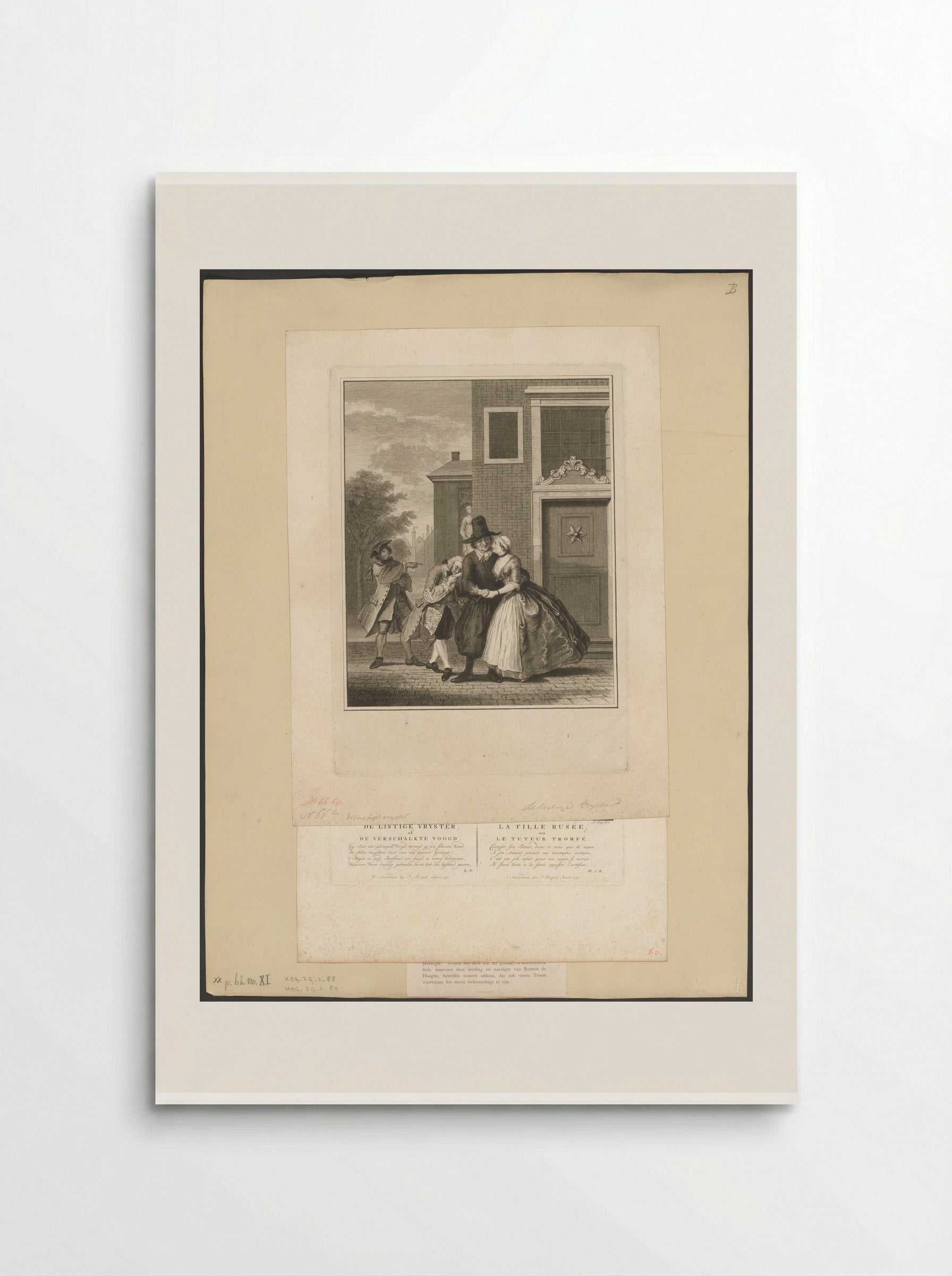 De listige vrijster of de verschalkte voogd - Pieter Tanjé - Poster