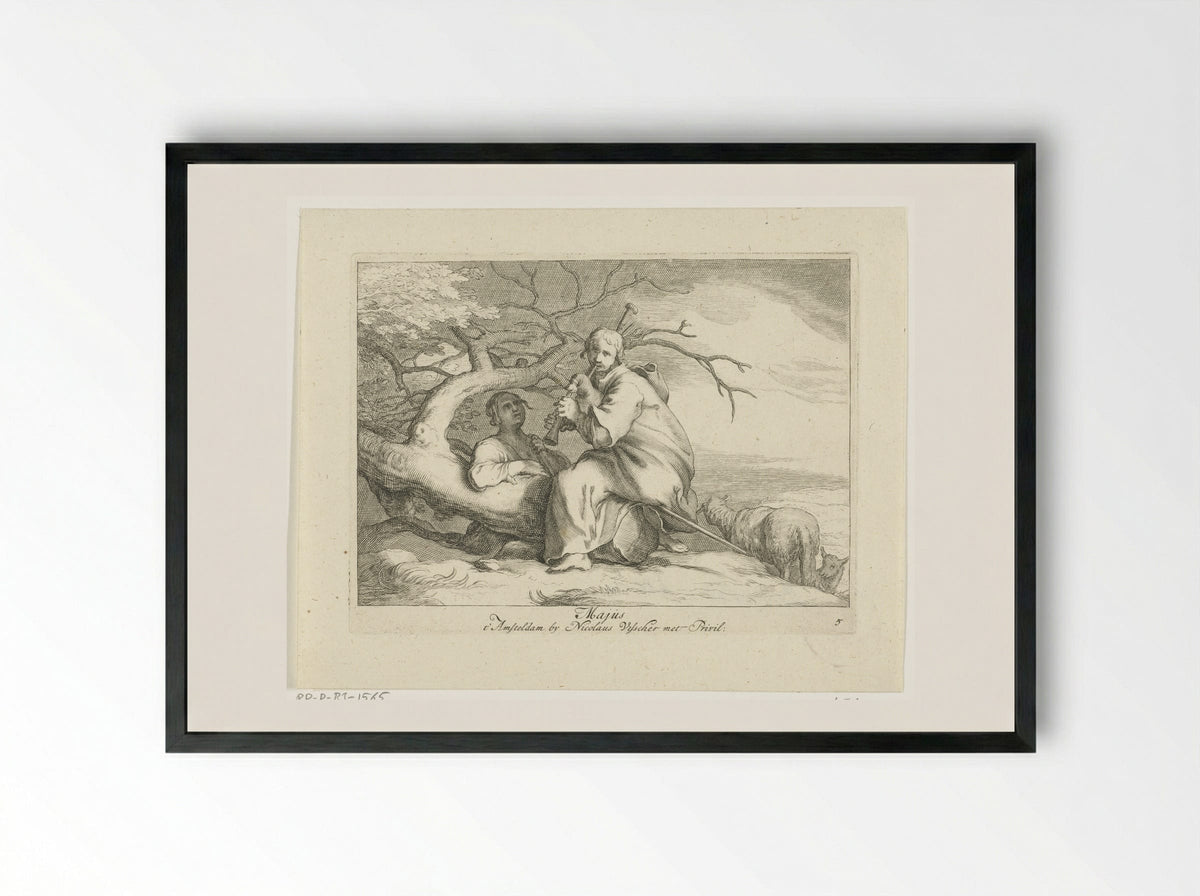 De maand mei (May) - Frederick Bloemaert - Framed Print Black