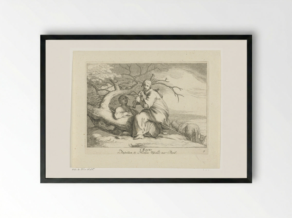 De maand mei (May) - Frederick Bloemaert - Framed Print Black