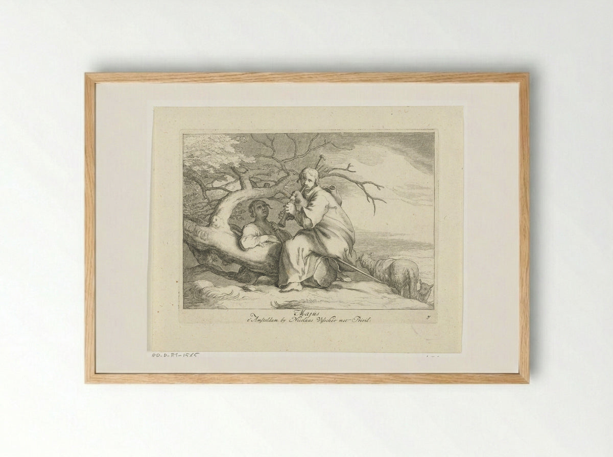 De maand mei (May) - Frederick Bloemaert - Framed Print Wood