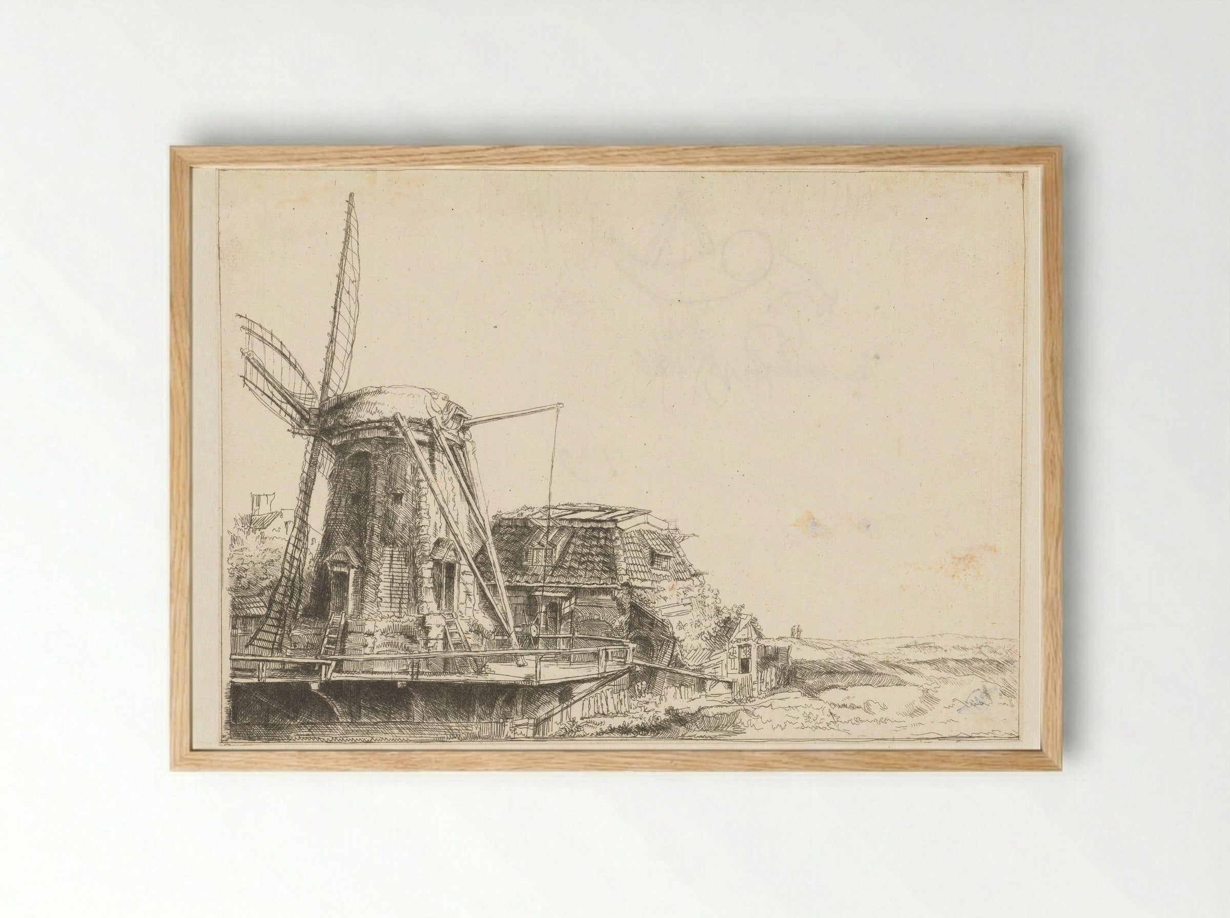 De molen - Constantino Cumano - Framed Print Wood