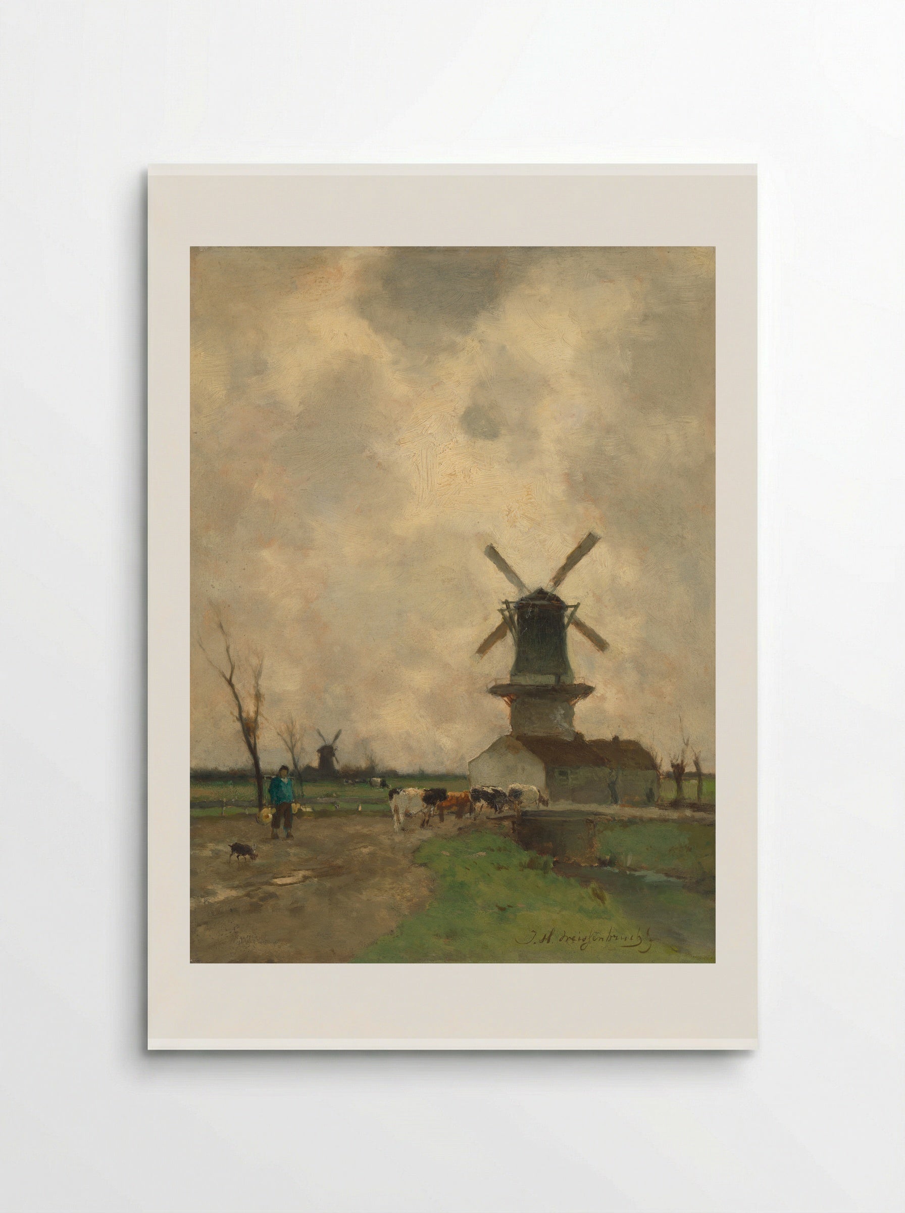 De molen - Johan Hendrik Weissenbruch - Poster