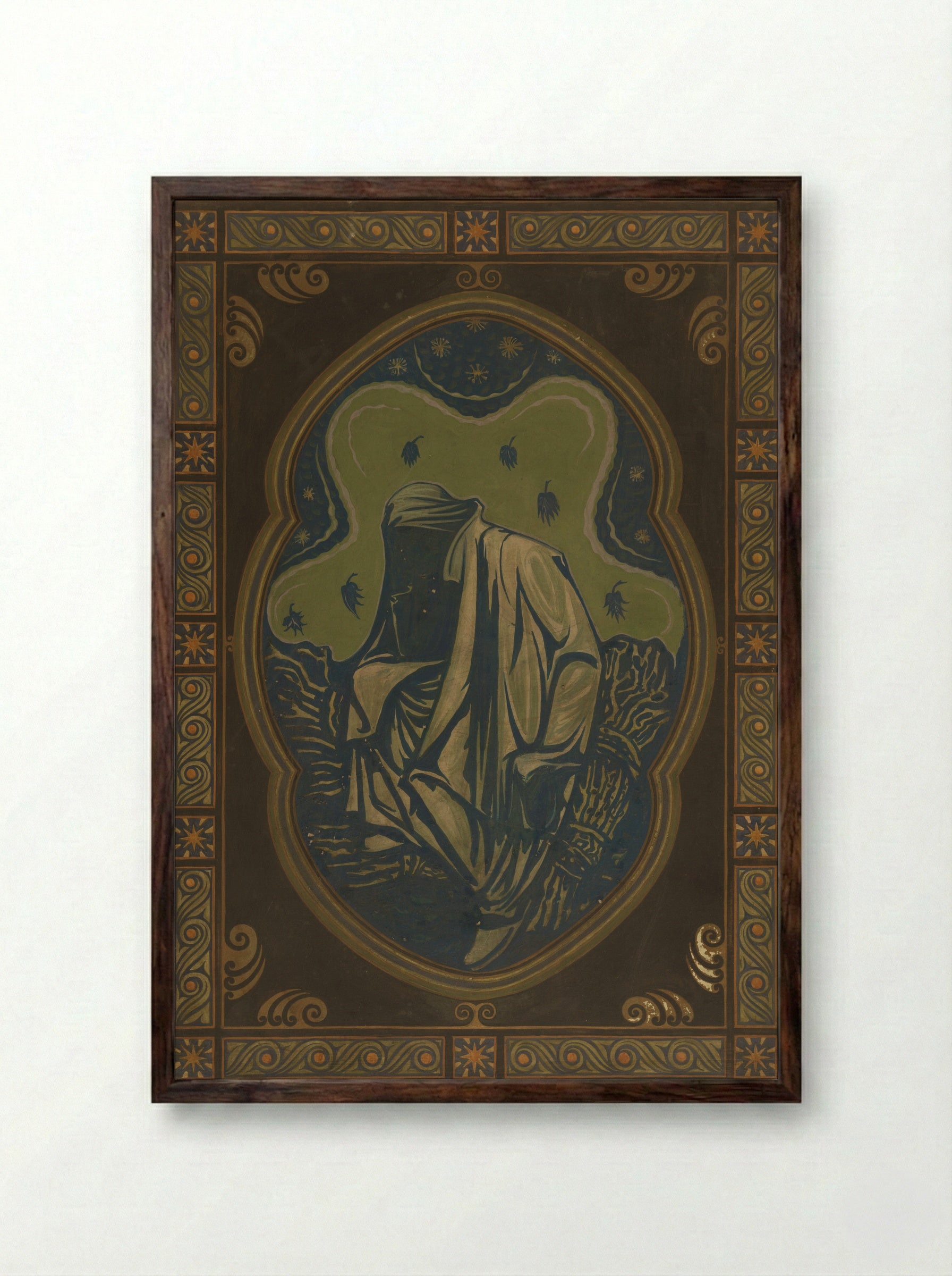 De nacht - Richard Nicolaüs Roland Holst - Framed Print Dark Wood