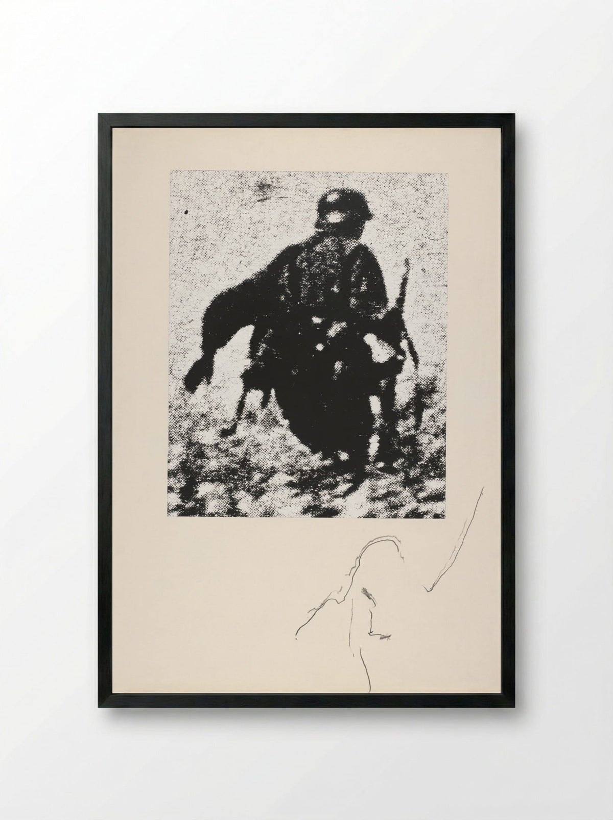 De onbekende soldaat - Armando - Framed Print Black