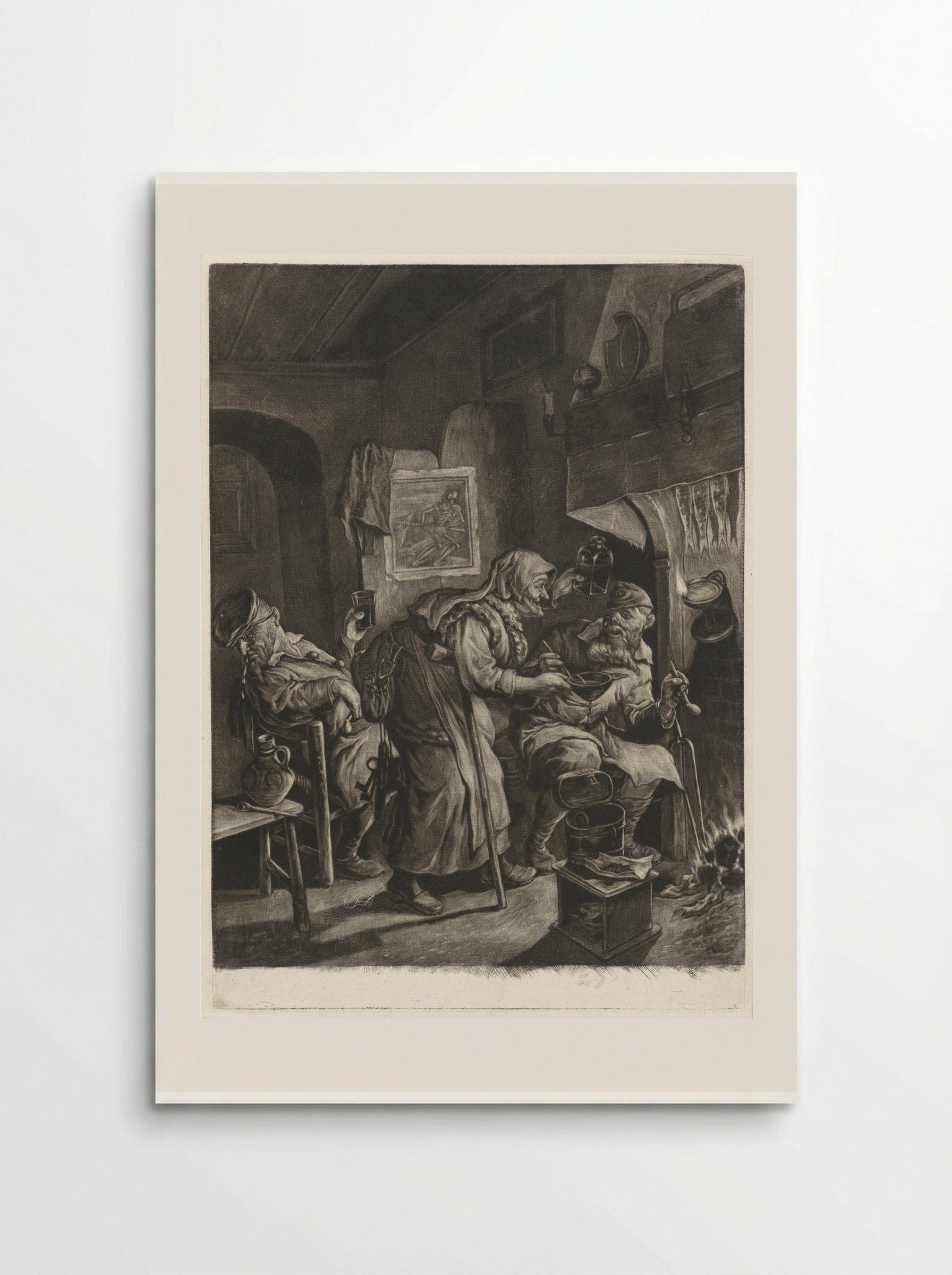 De ouderdom (Old Age) - Cornelis Dusart - Poster