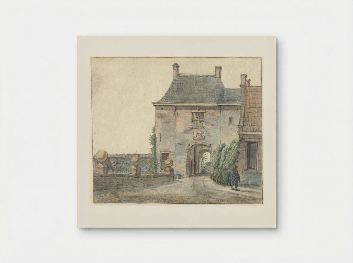 De poort van het kasteel van Heemstede - Gerrit Lamberts - Poster