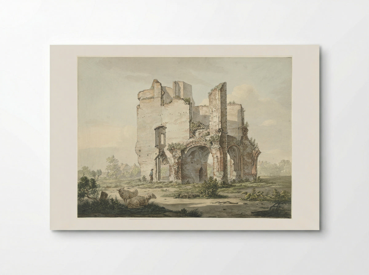 De ruïne van de Abdij van Rijnsburg - Johannes van Lexmond - Poster