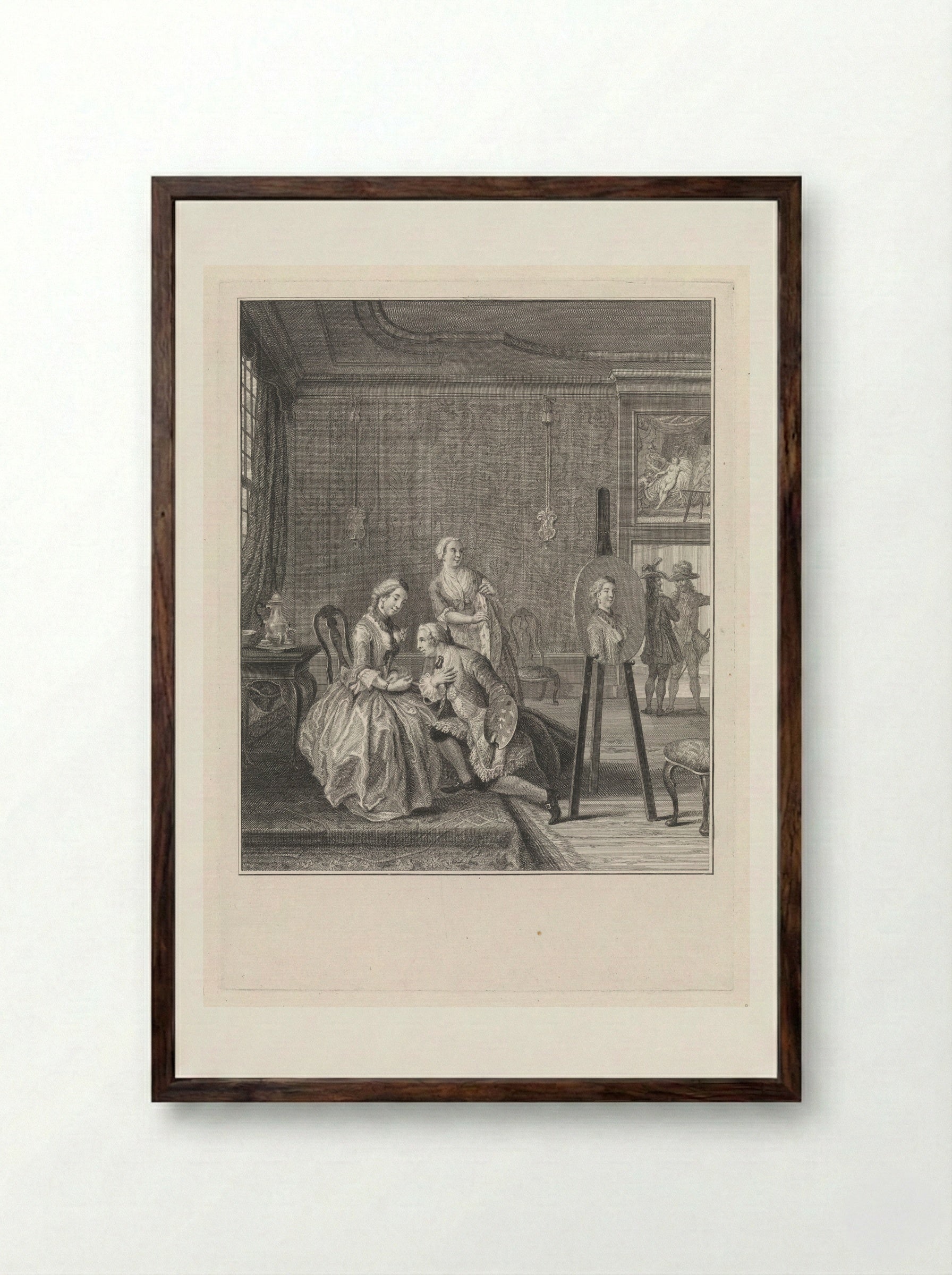 De schilder door liefde - Pieter Tanjé - Framed Print Dark Wood