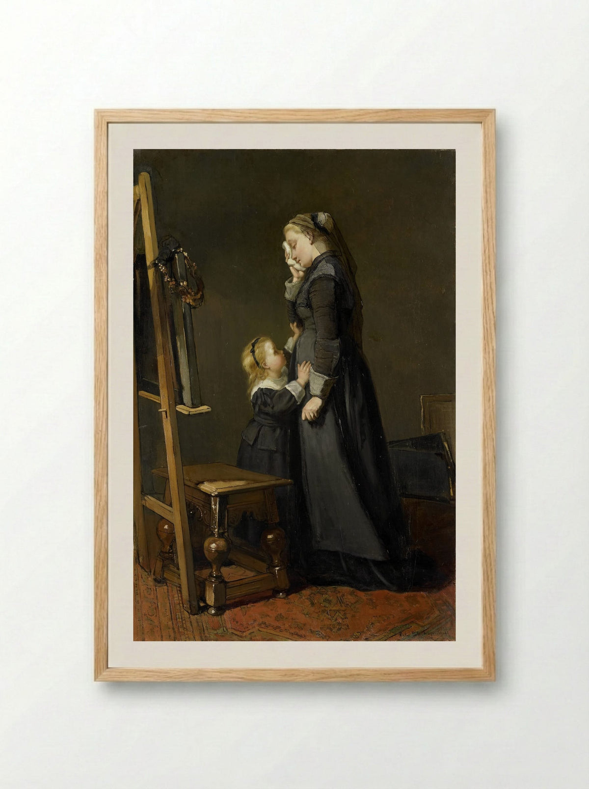 De schildersweduwe - Kate Bisschop-Swift - Framed Print Wood