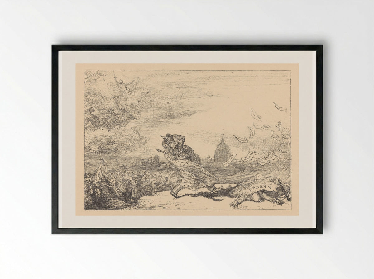 De sirocco waait - Marius Bauer - Framed Print Black