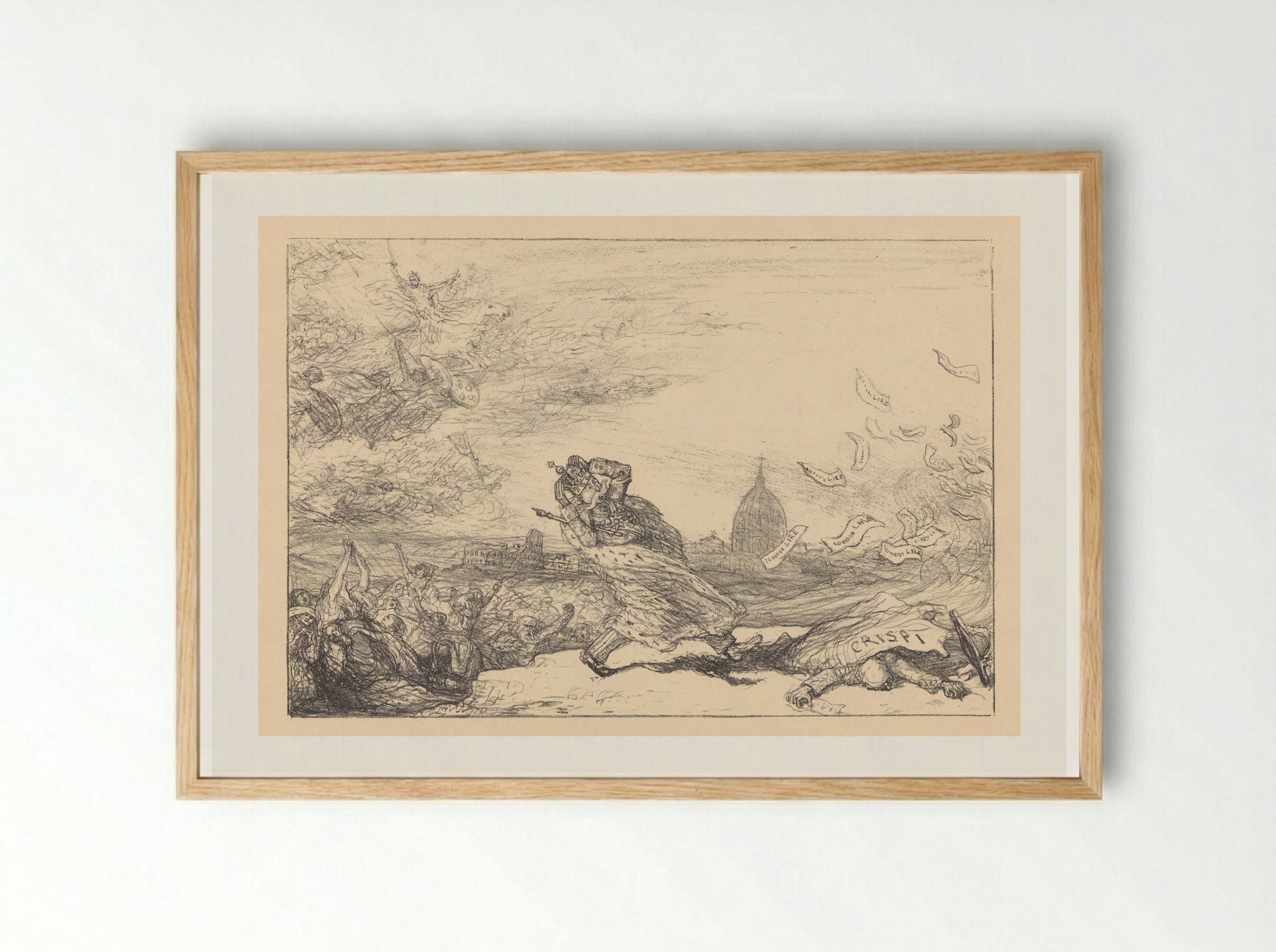 De sirocco waait - Marius Bauer - Framed Print Wood