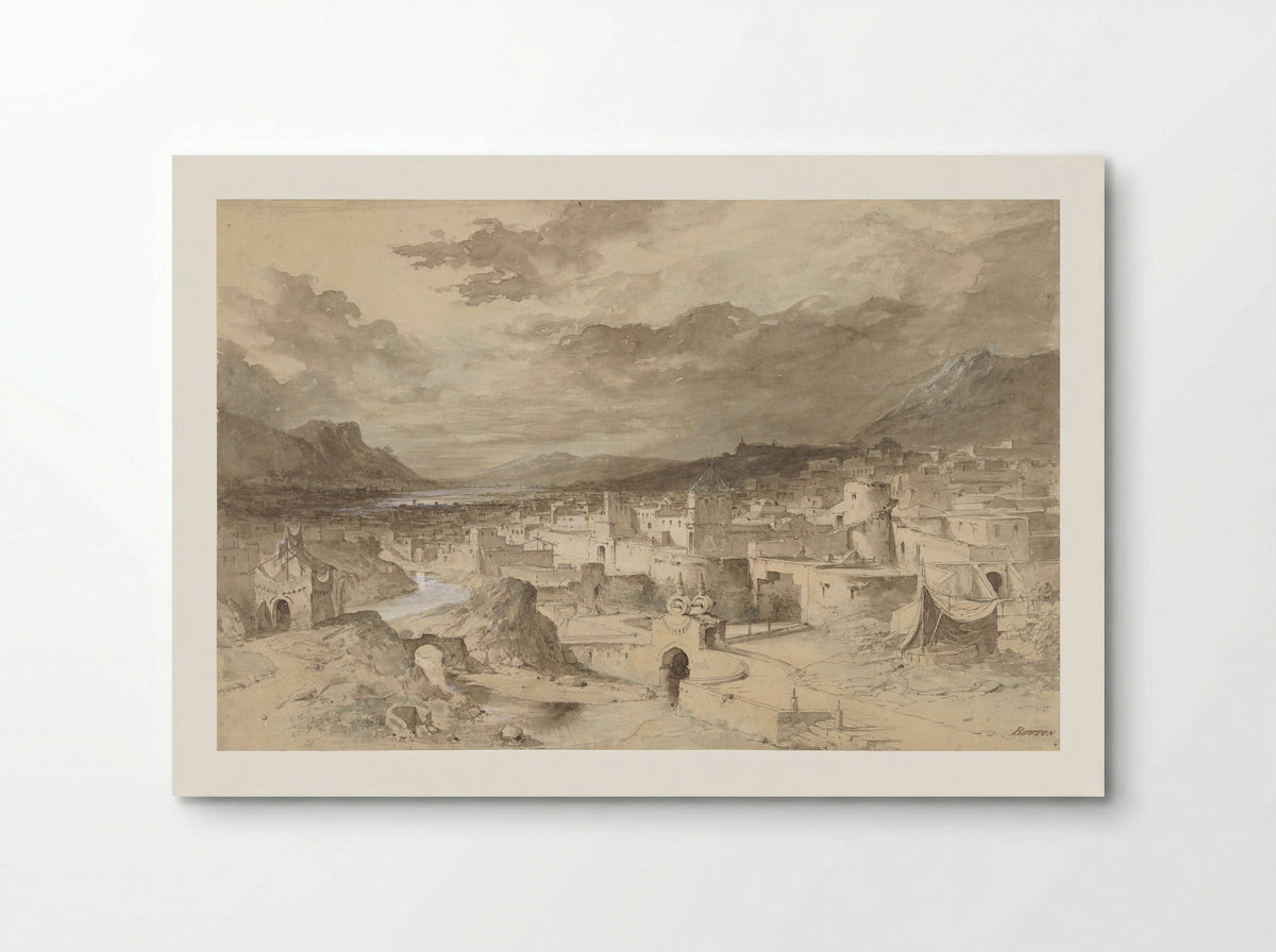 De stad Enochia - Charles Marie Bouton - Poster
