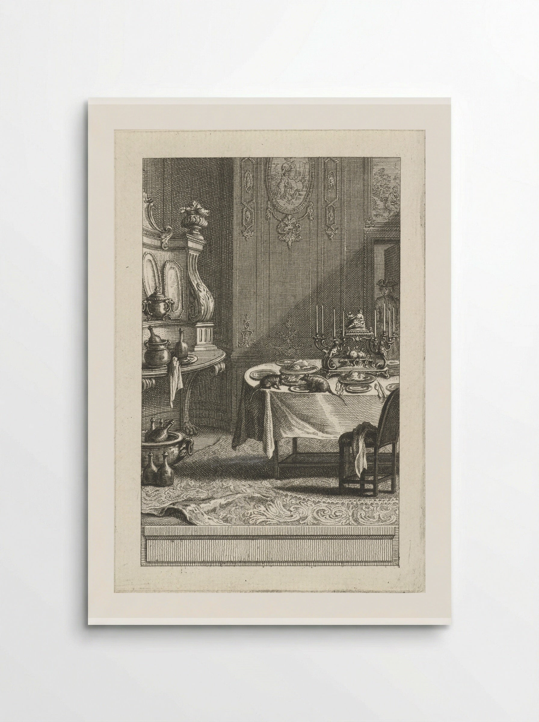 De stadsrat en de veldrat - Abraham Delfos - Poster