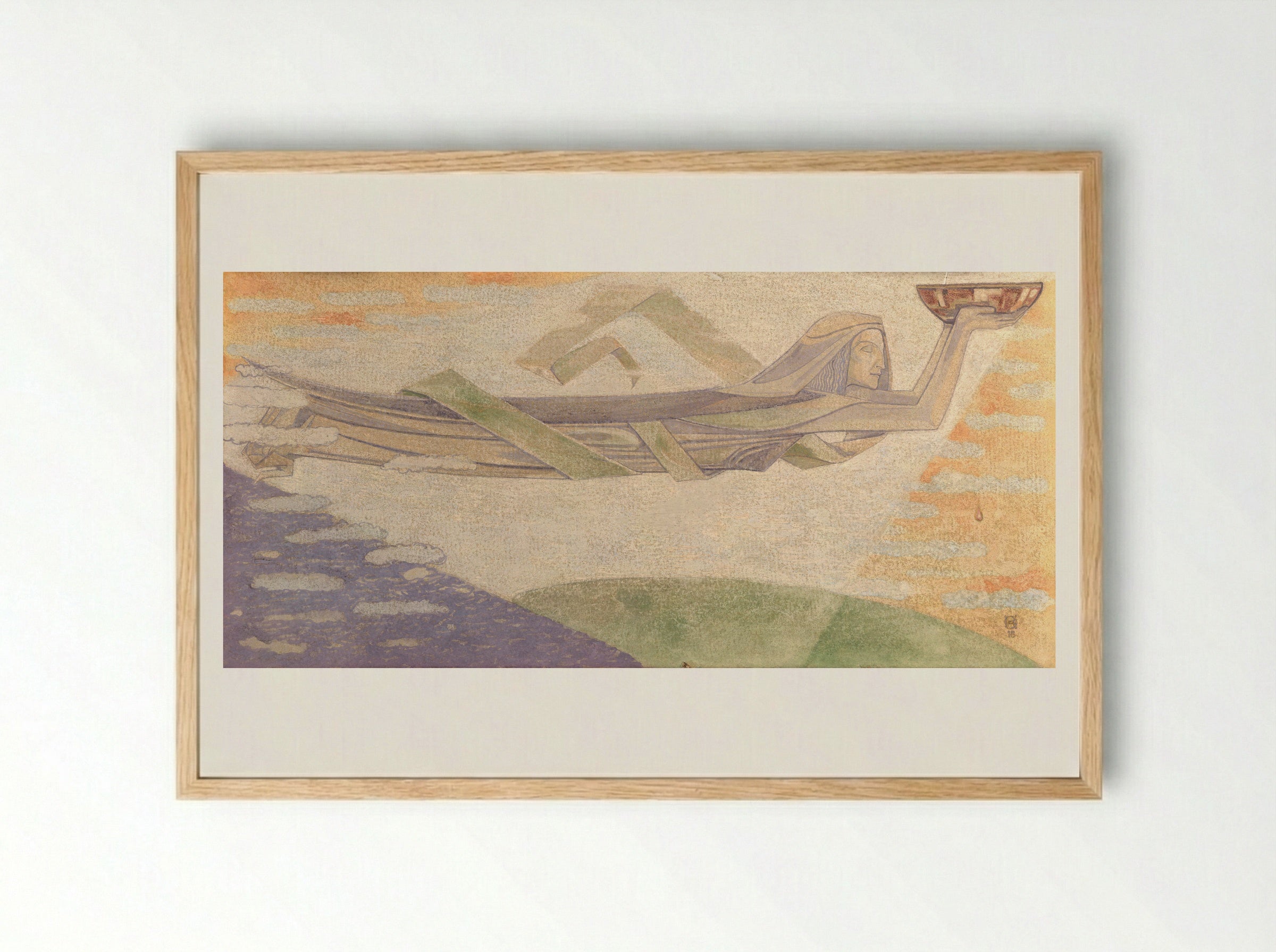 De uren (The Hours) - Richard Nicolaüs Roland Holst - Framed Print Wood