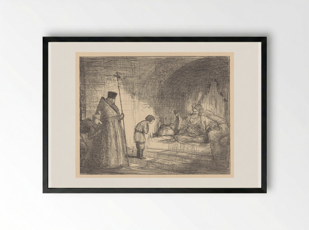 De verzoening der godsdiensten - Marius Bauer - Framed Print Black