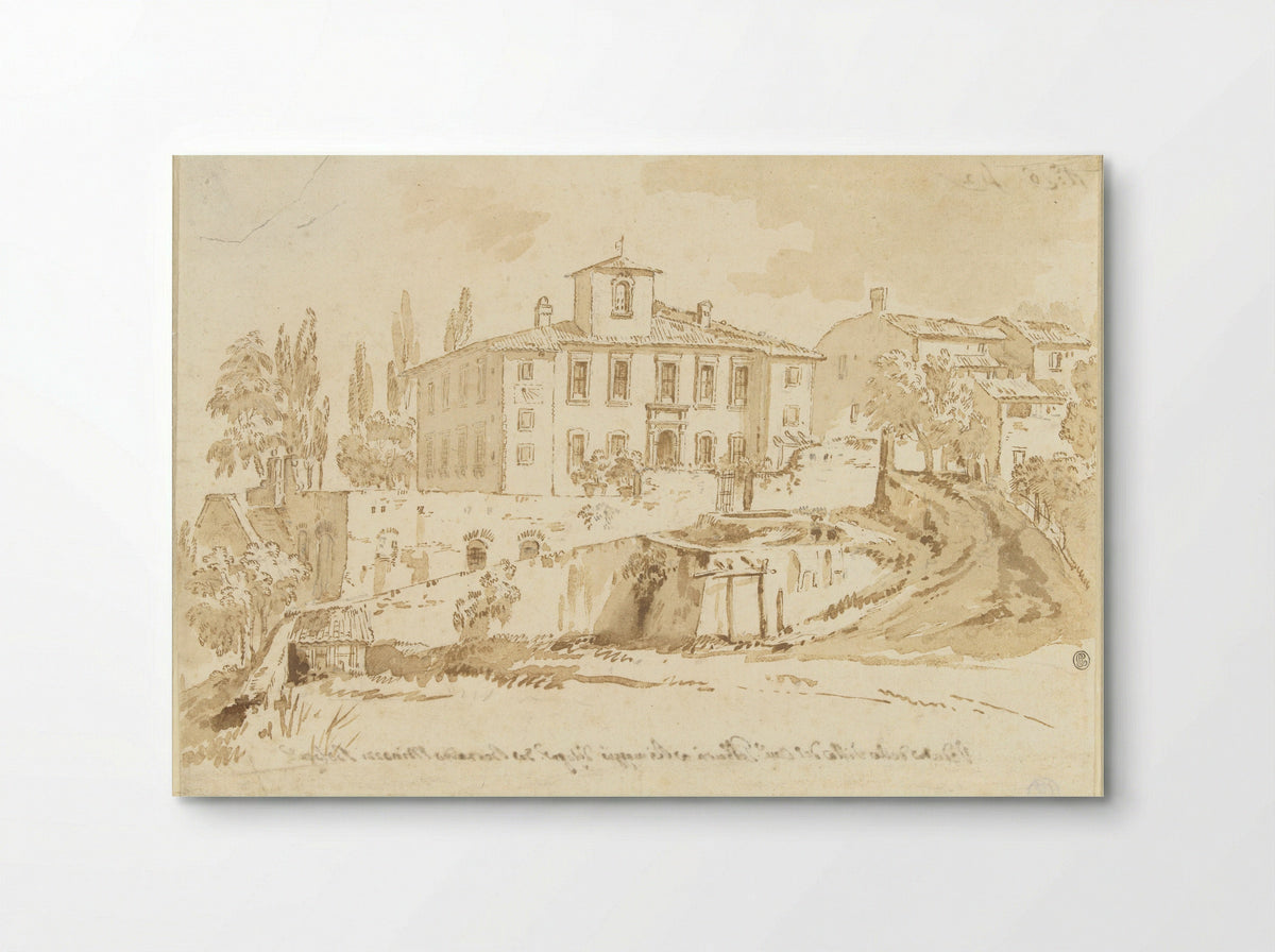 De villa van Cavaliere Galbarri te Rimaggio - Bernardino Minozzi - Poster