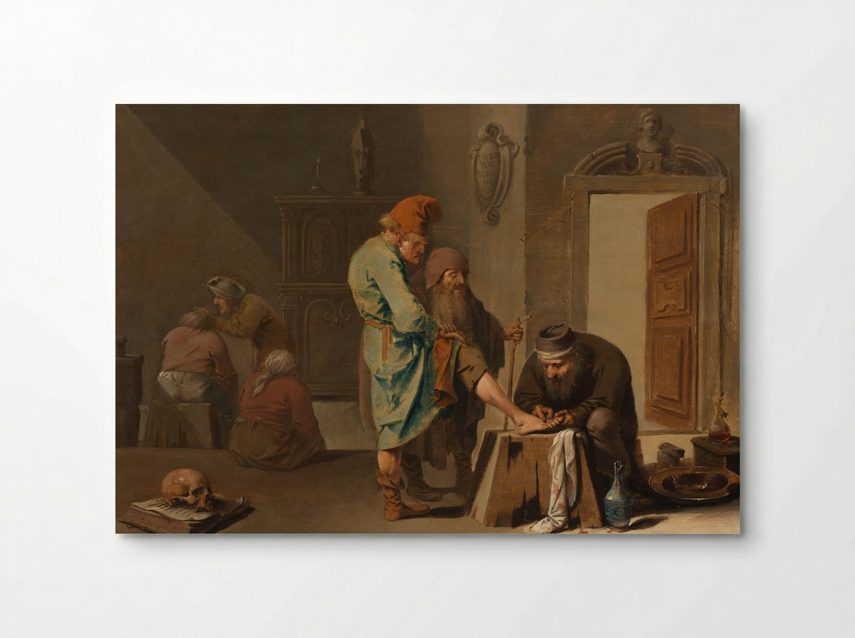 De voetoperatie (The Foot Operation) - Pieter Jansz Quast - Poster