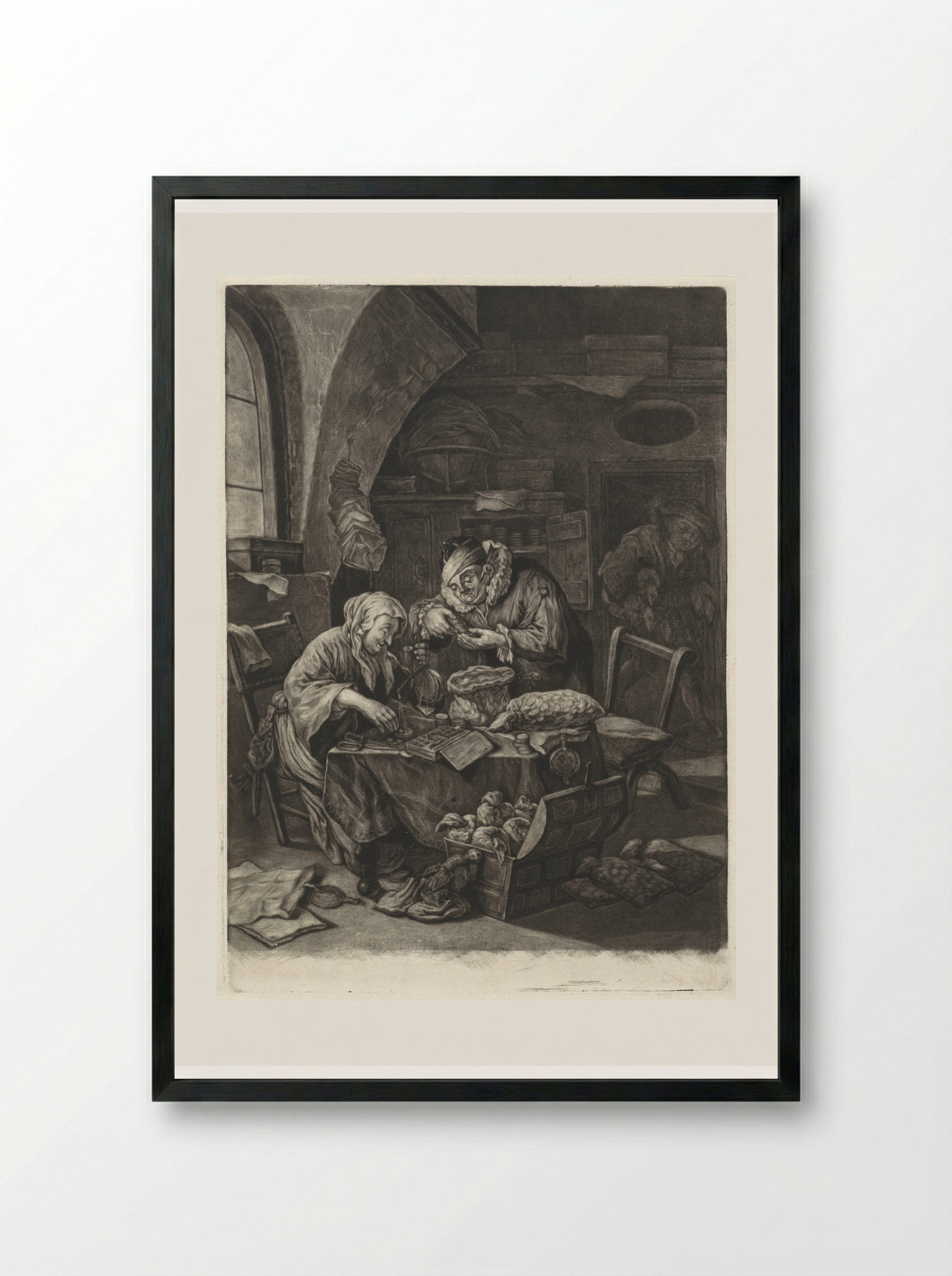 De volwassenheid - Cornelis Dusart - Framed Print Black