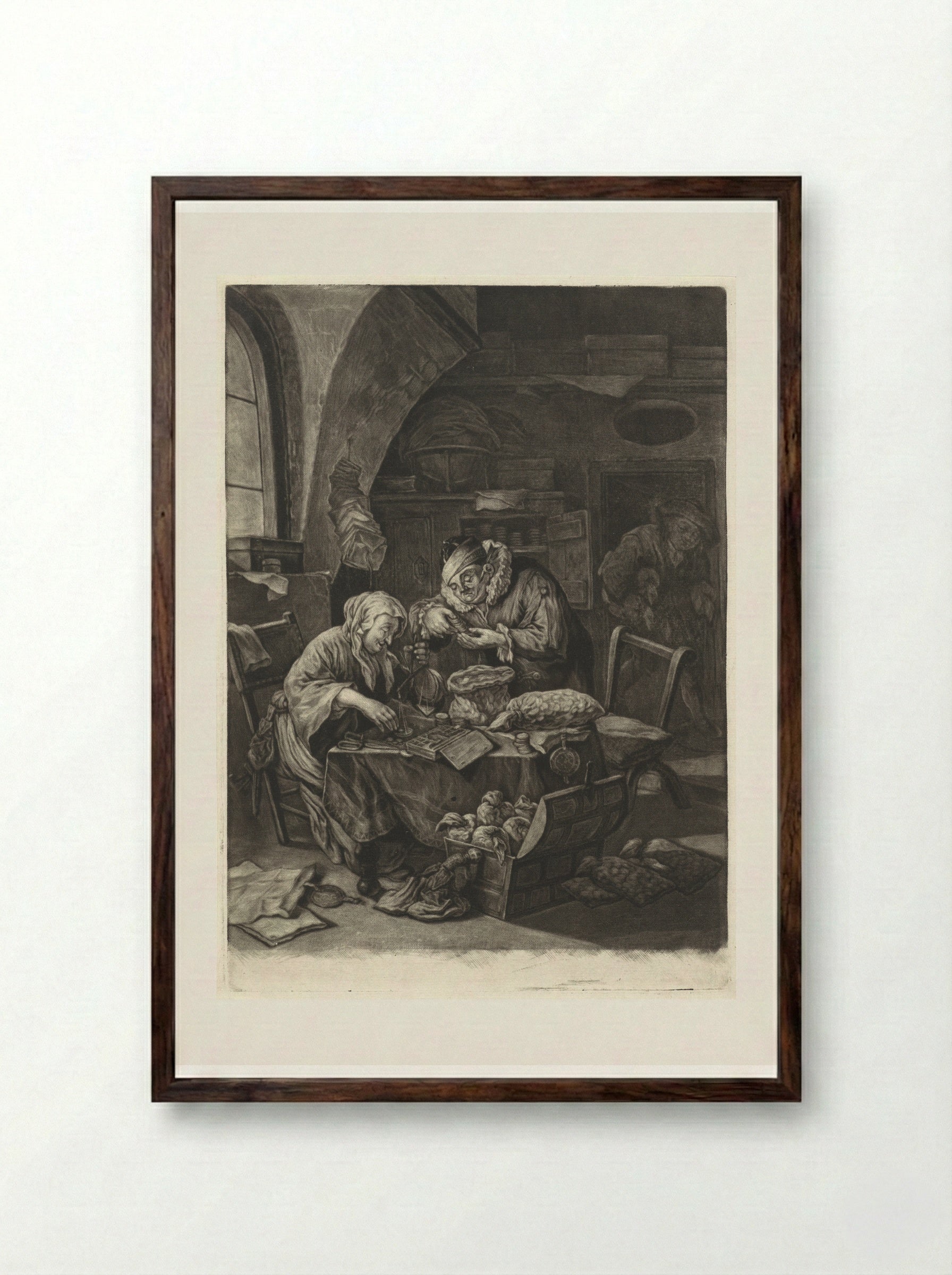 De volwassenheid - Cornelis Dusart - Framed Print Dark Wood