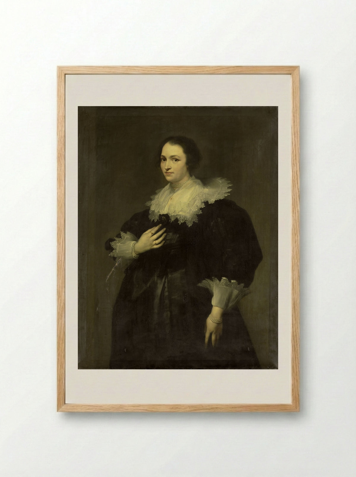 De vrouw van Sebastiaan Leerse - Willem Bartel van der Kooi - Framed Print Wood
