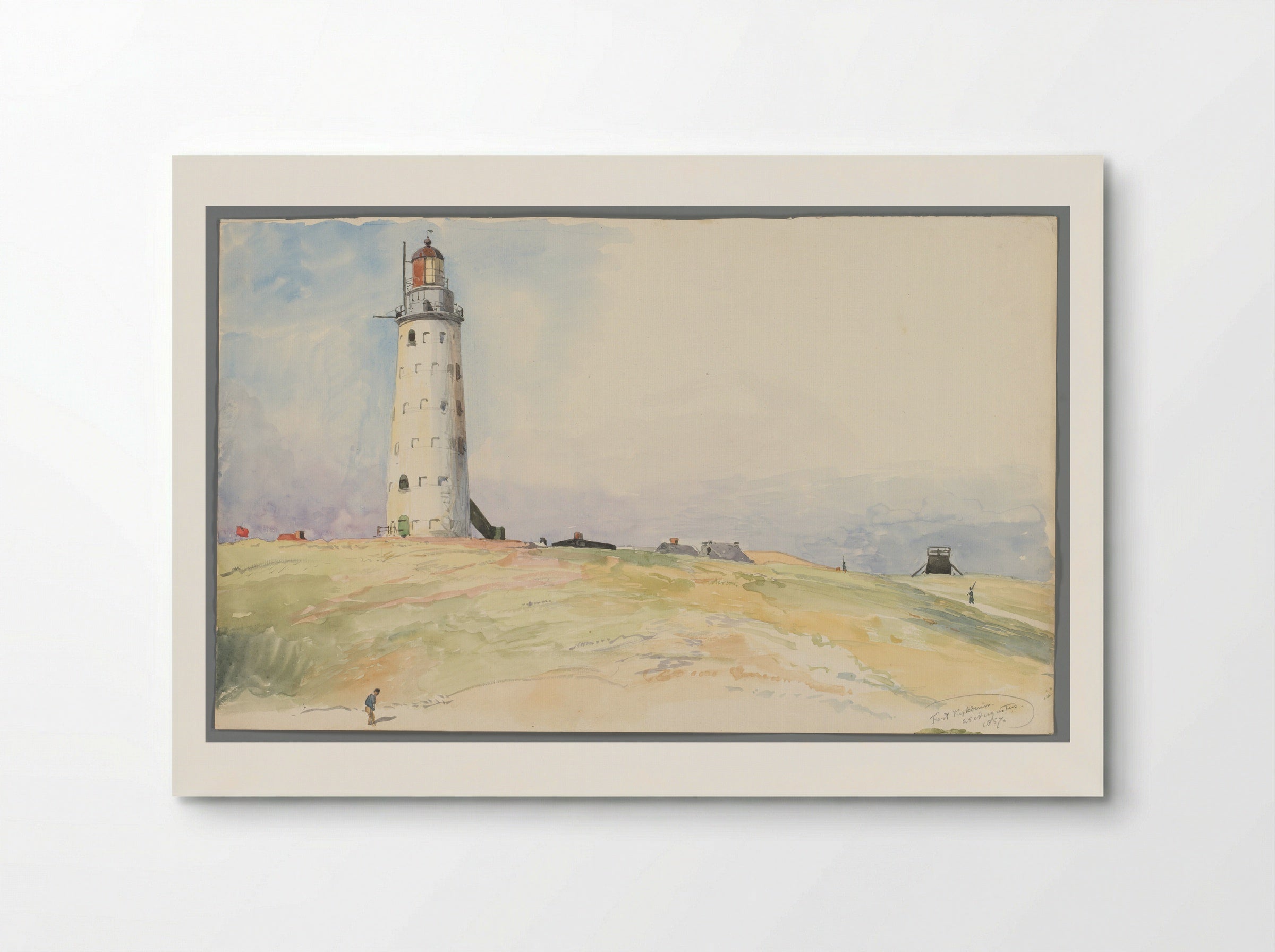 De vuurtoren te Kijkduin - Willem Anthonie van Deventer - Poster