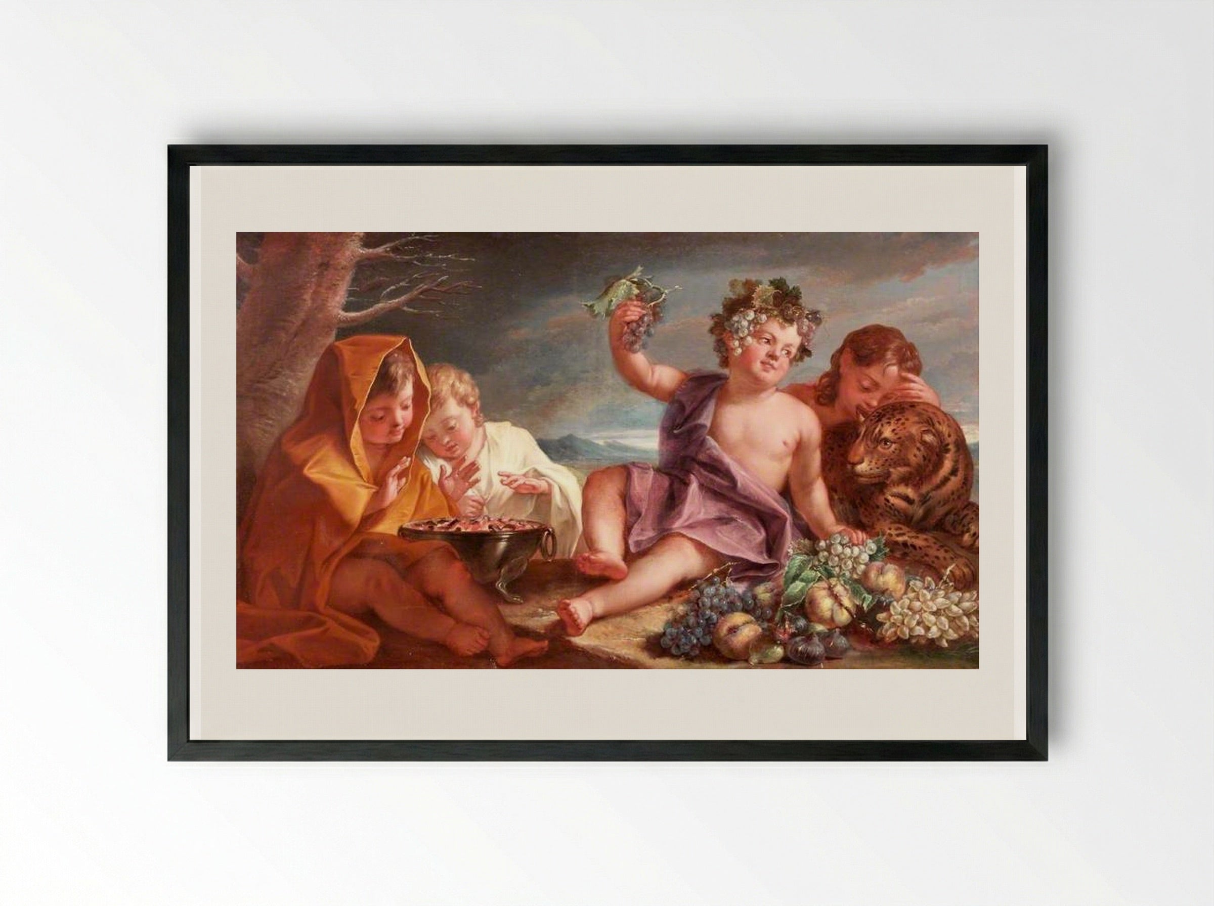 De winter - Jacob de Wit - Framed Print Black