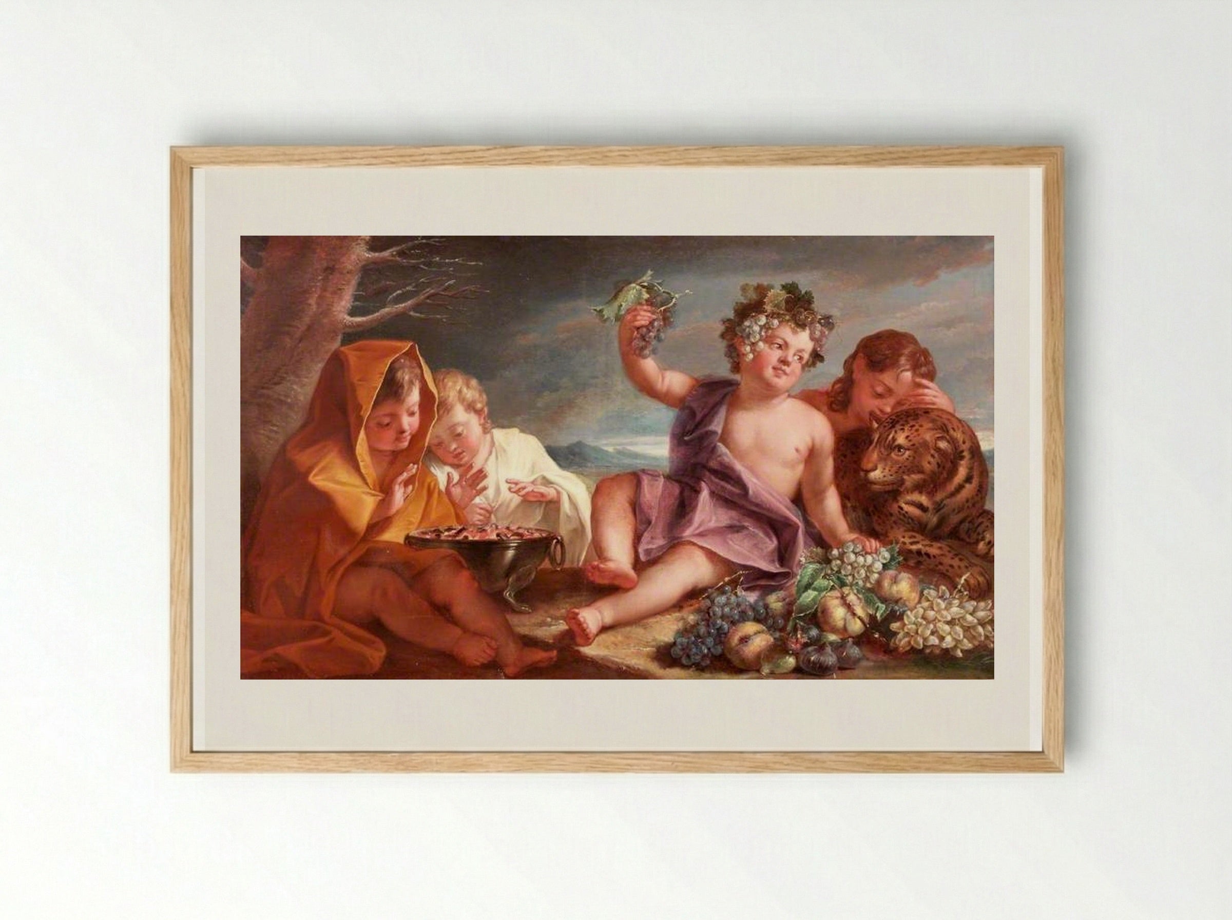 De winter - Jacob de Wit - Framed Print Wood