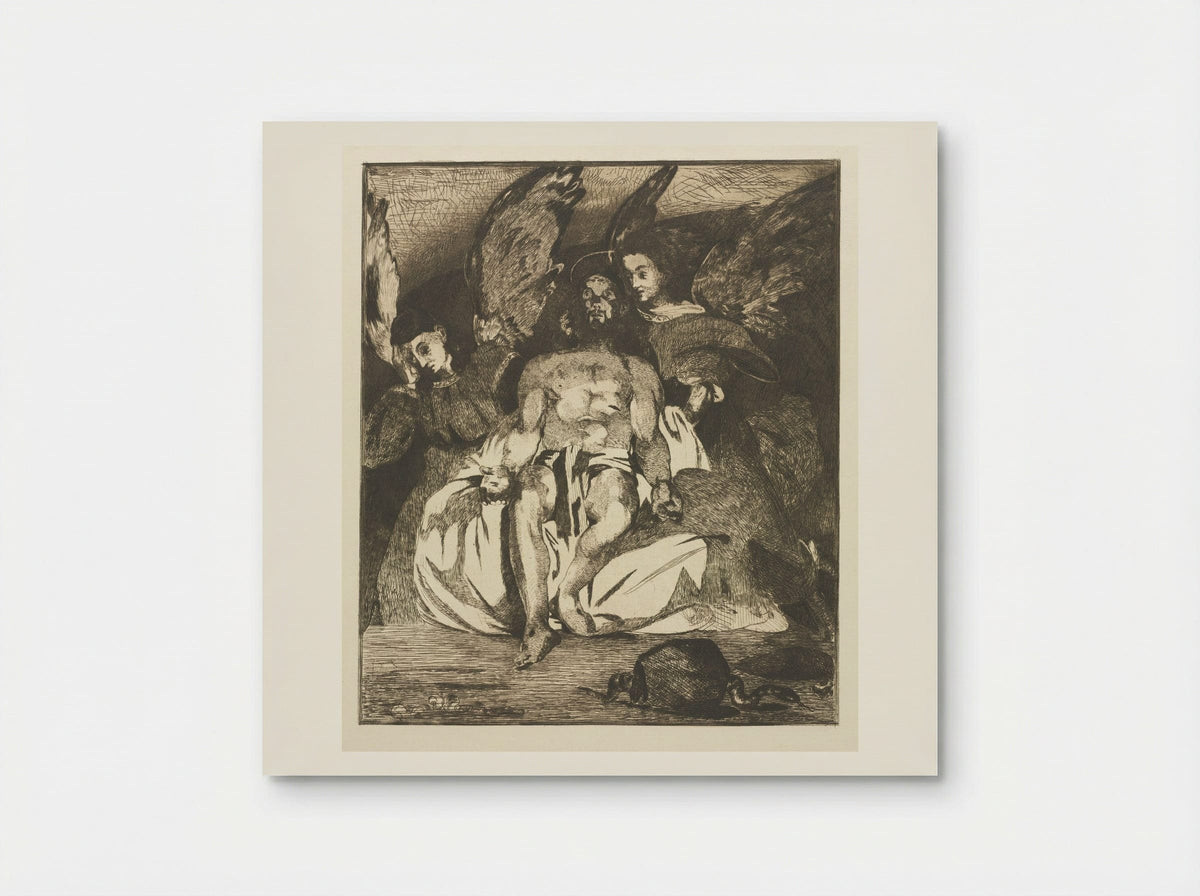 Dead Christ with Angels - Édouard Manet - Poster