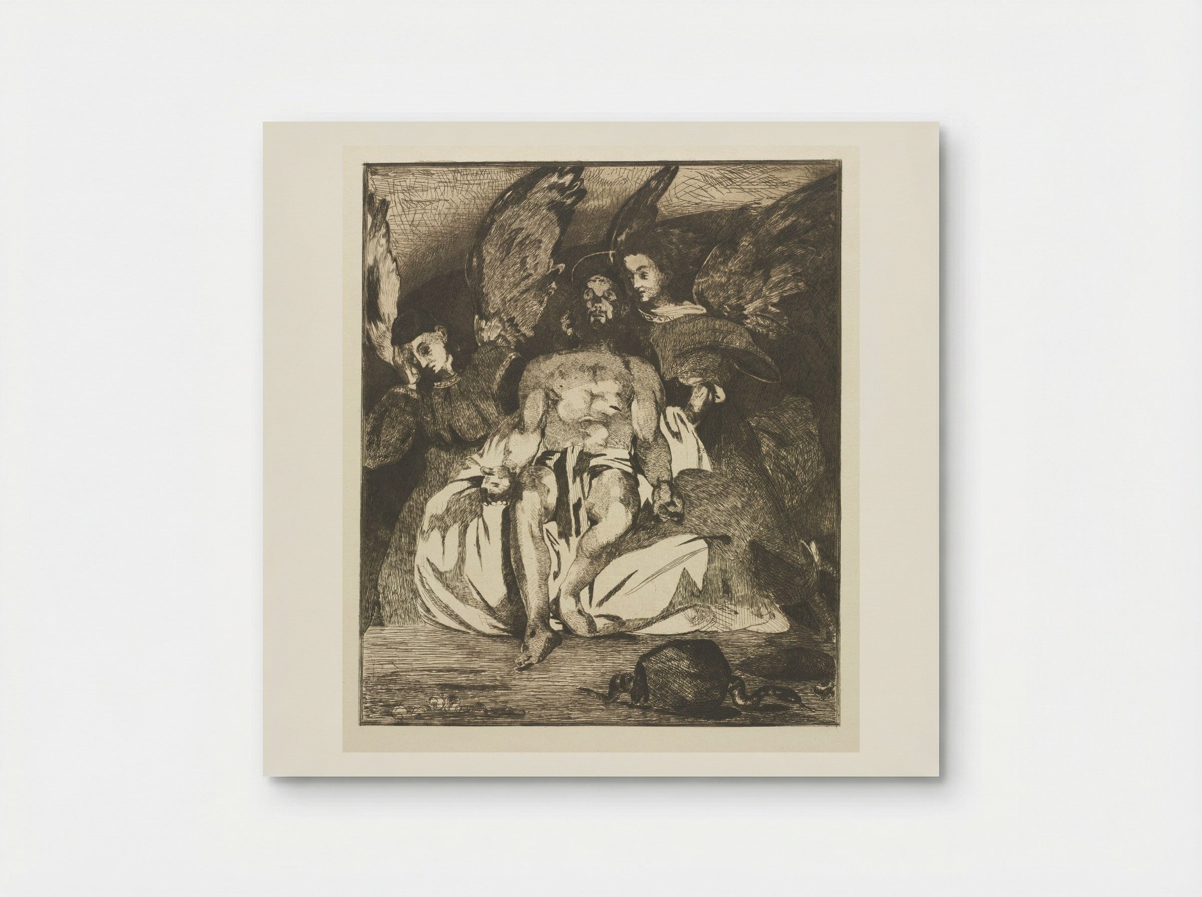 Dead Christ with Angels - Édouard Manet - Poster