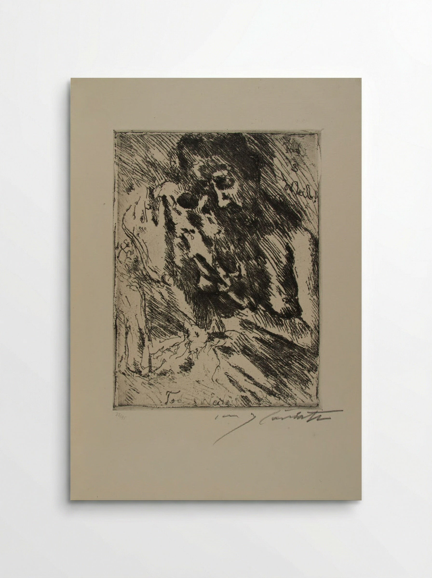 Death and the Woman, from the portfolio Dance of Death - Lovis Corinth - Poster