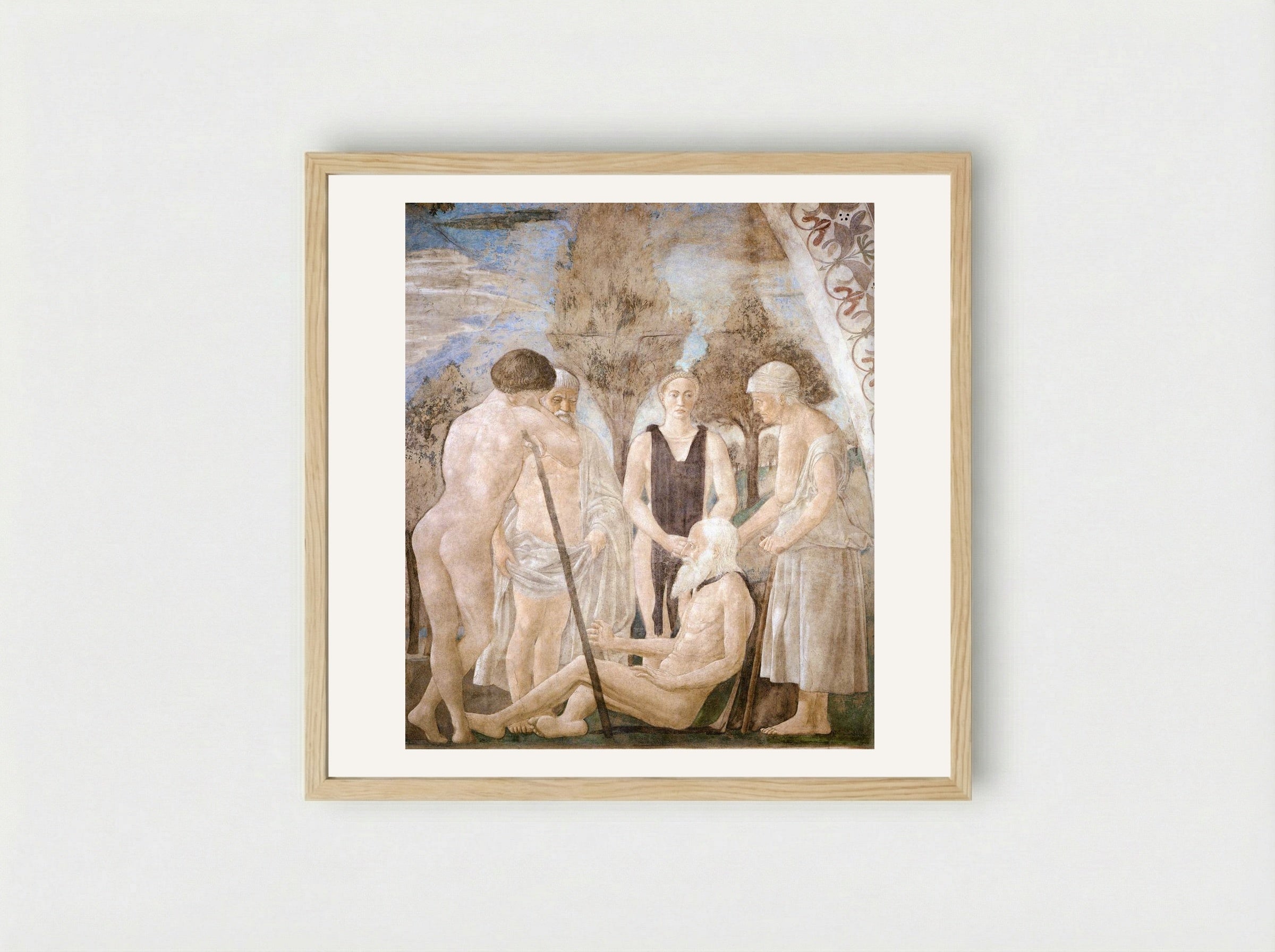 Death of Adam - Piero della Francesca - Framed Print Wood