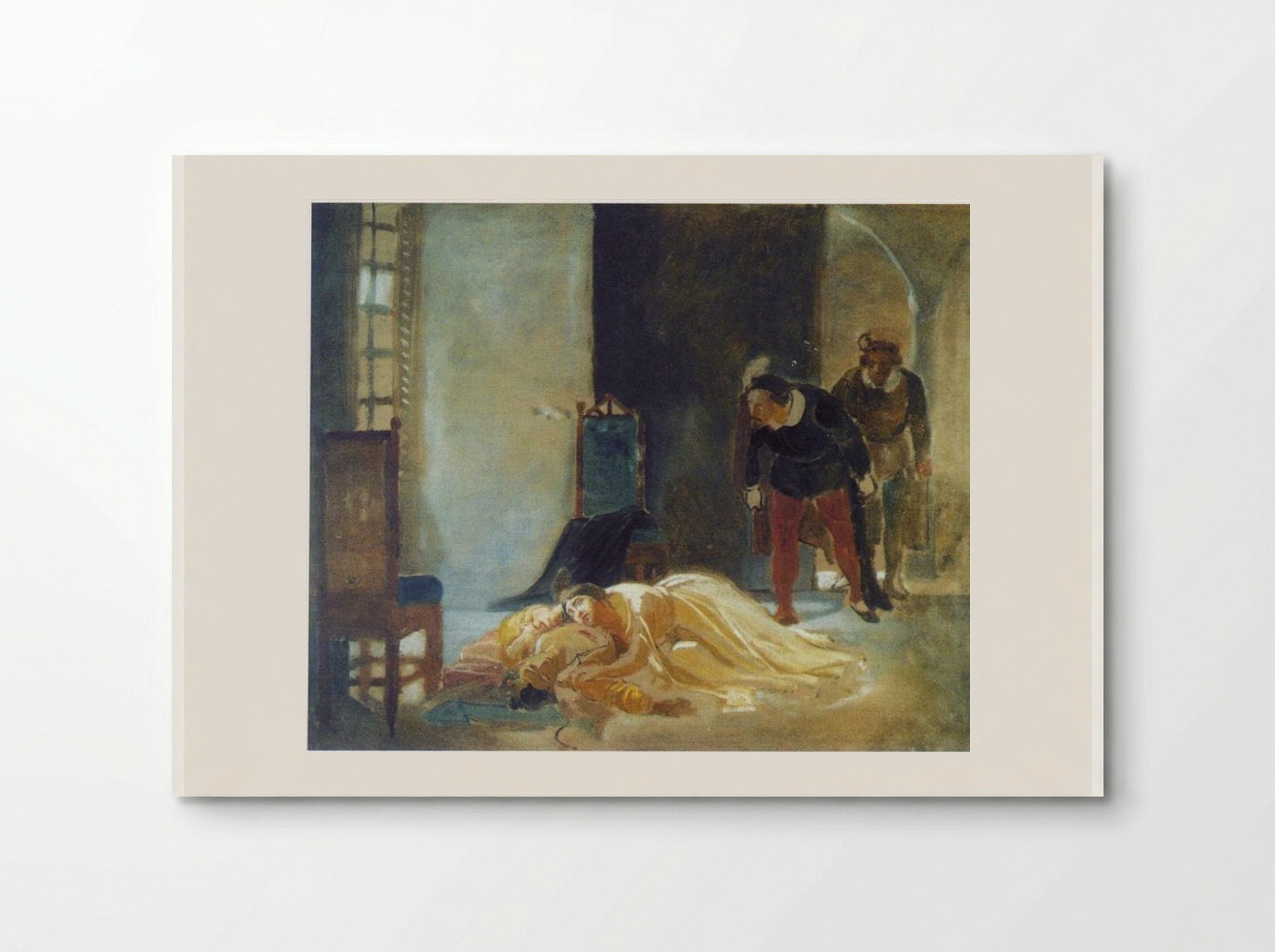 Death of Imelda Lambertazzi - Nikolai Ge - Poster