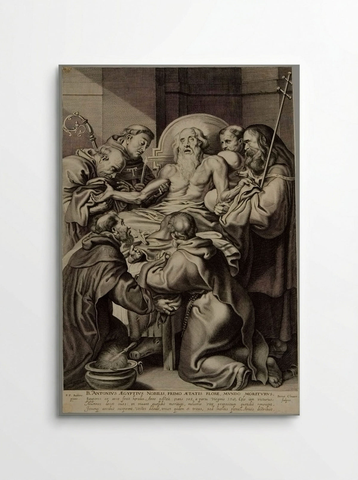 Death of Saint Anthony - Pieter Clouet - Poster